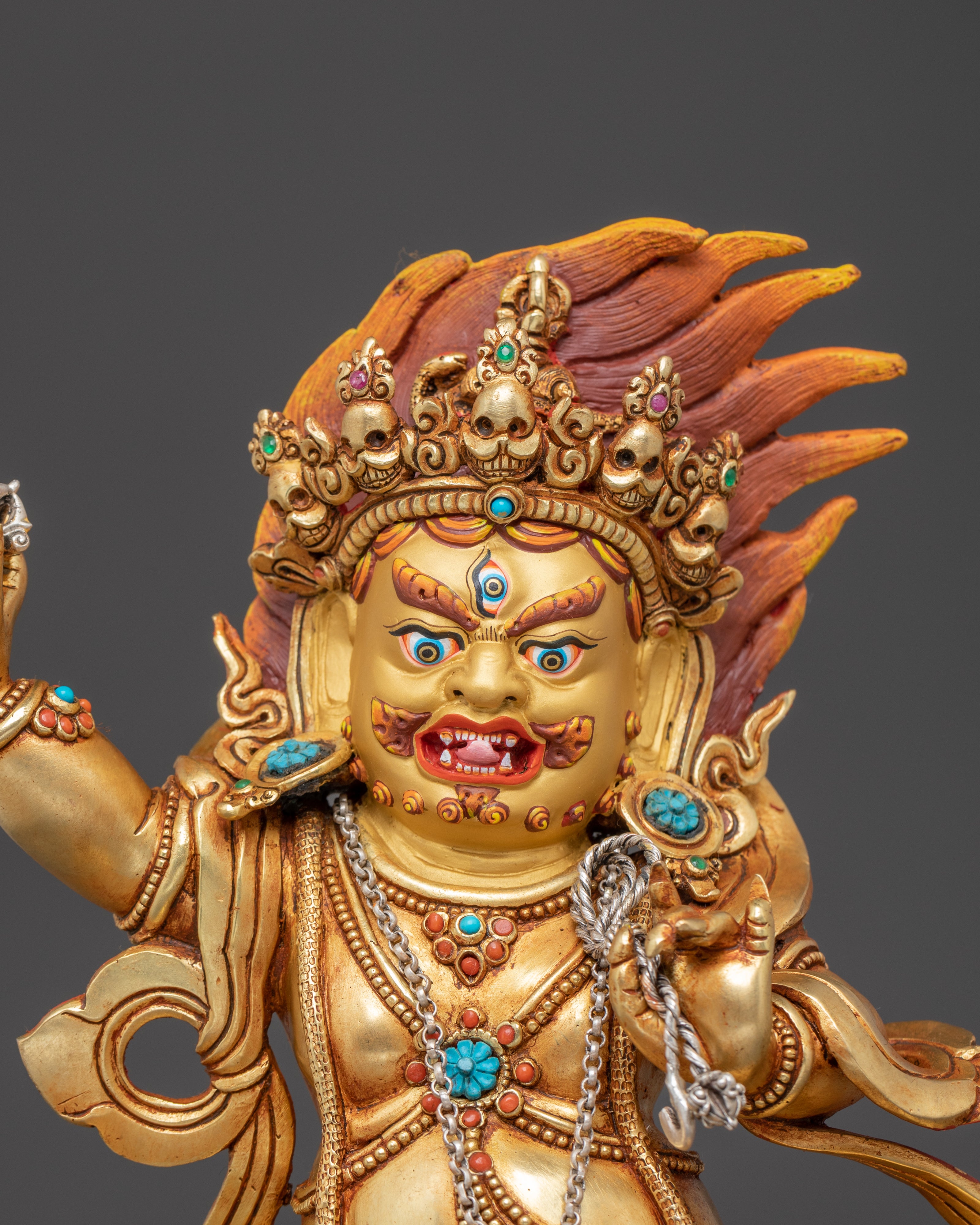 Sculpture of Wrathful Bodhisattva Vajrapani | Vajrayana Protector