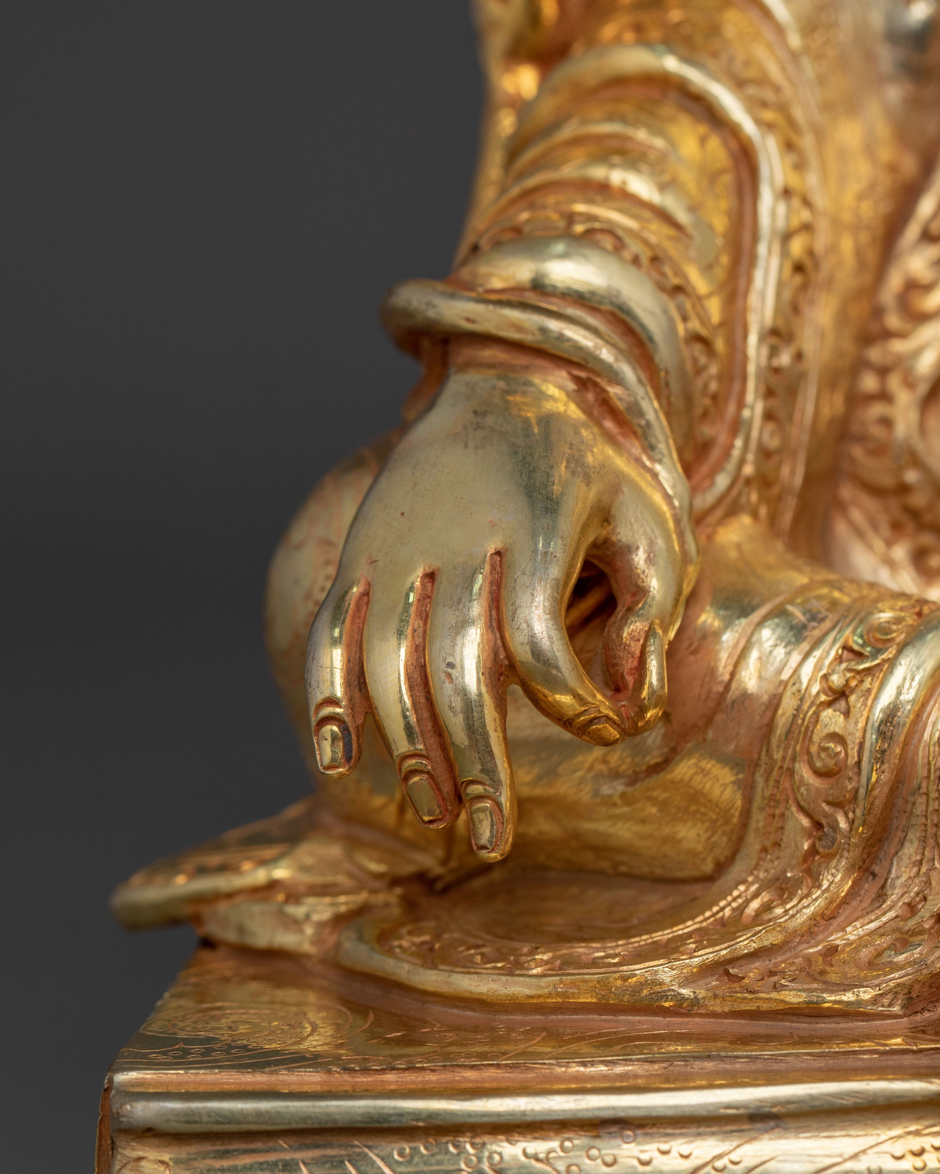 Trisong Detsen Statue | Tibetan Dharma King Sacred Sculpture