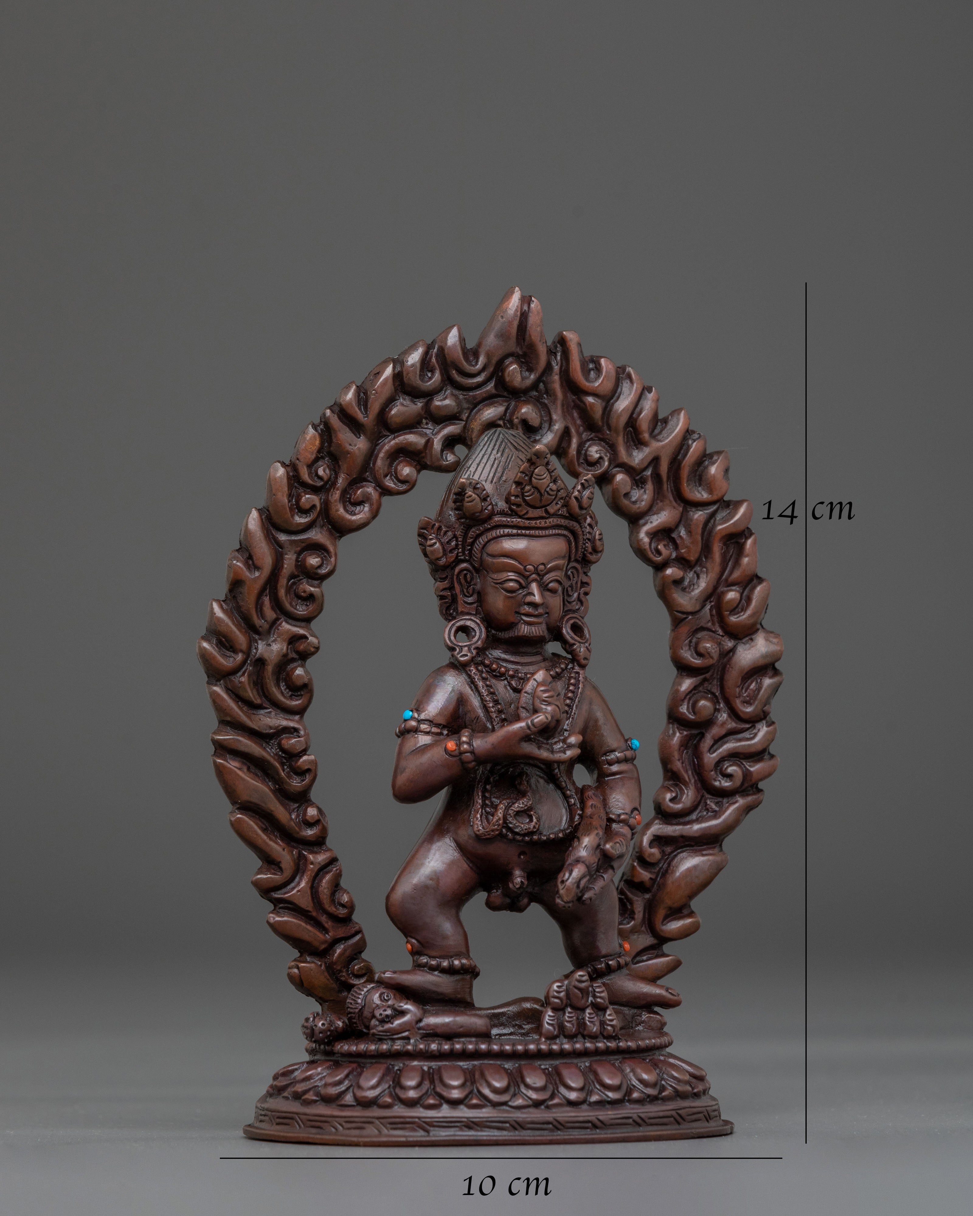 Handmade Black Dzambhala Sculpture | Home Decor