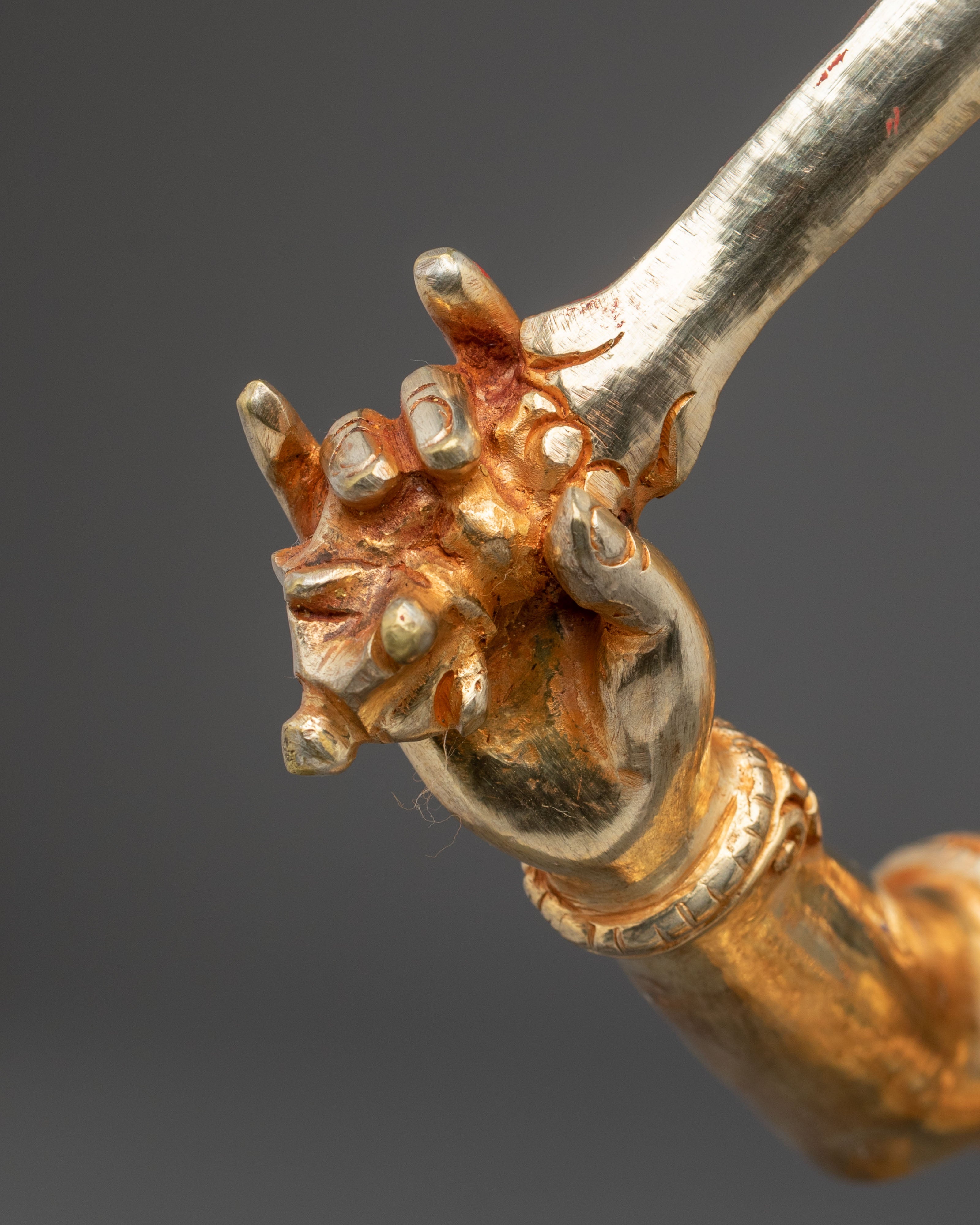 Manjushri 24K Gold Plated Sculpture | Altar Decor