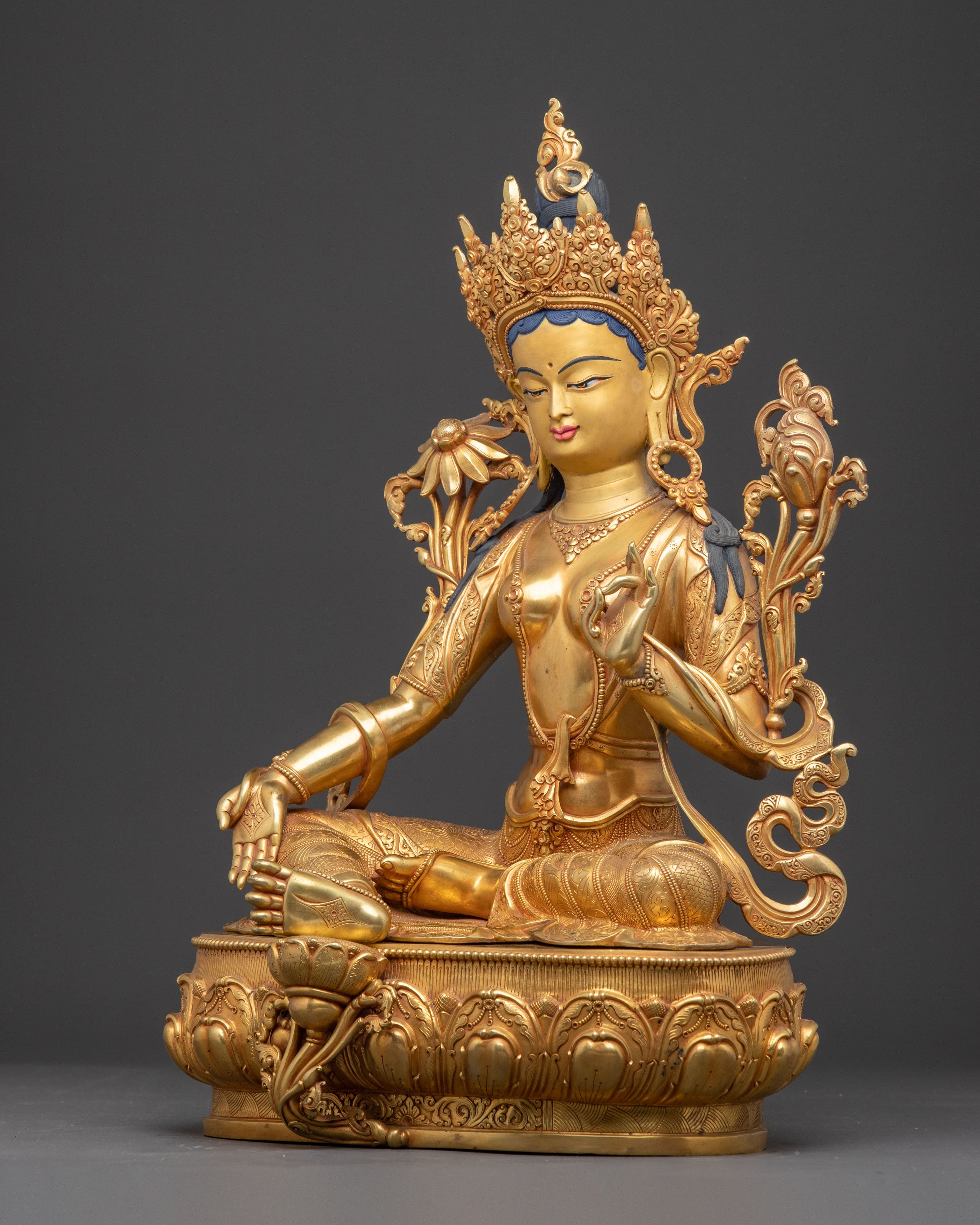 Divine Radiant Shyama Tara Statue | Mother of All Buddhas