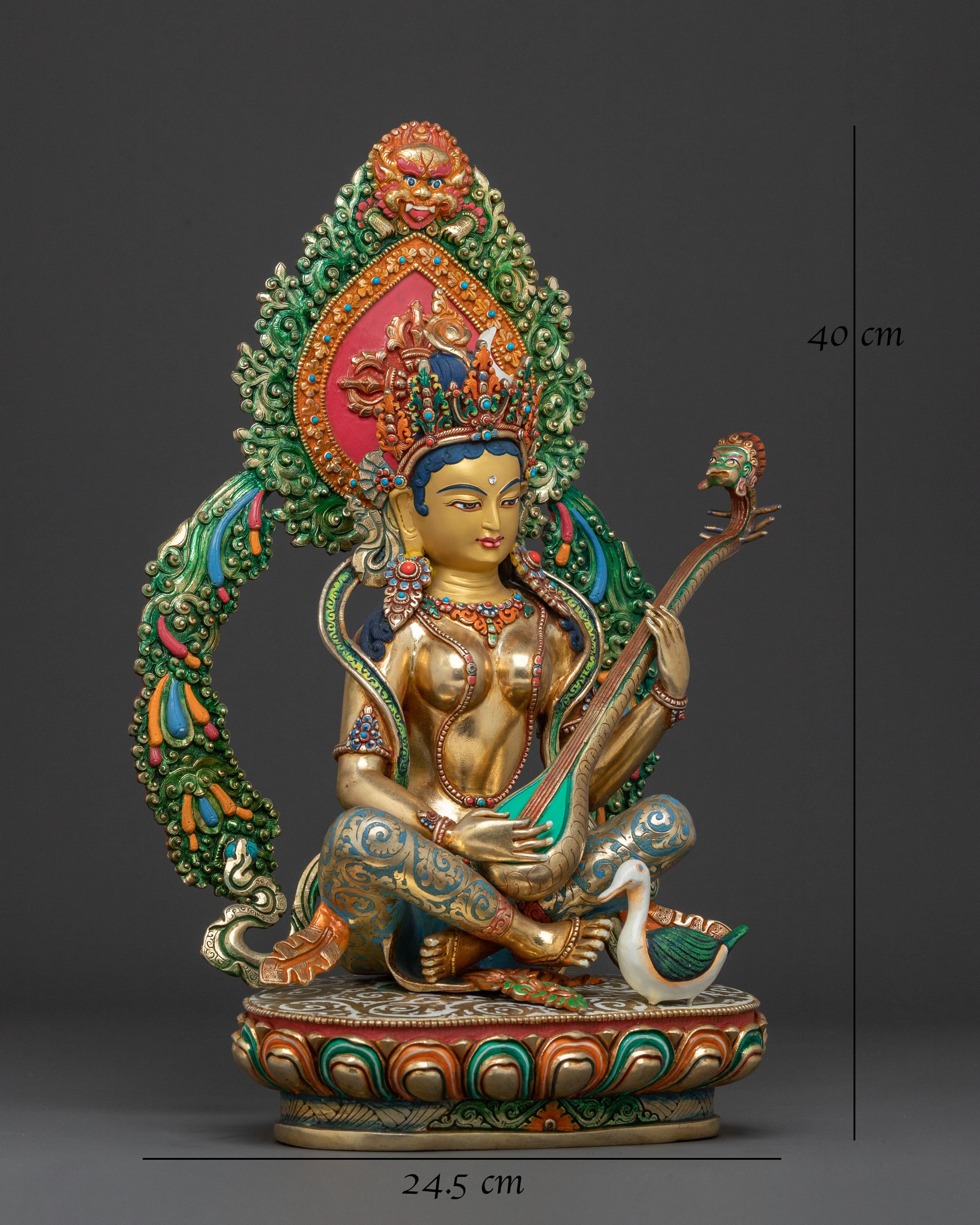 Saraswati Statue: Goddess of Learning | Spiritual Blessings