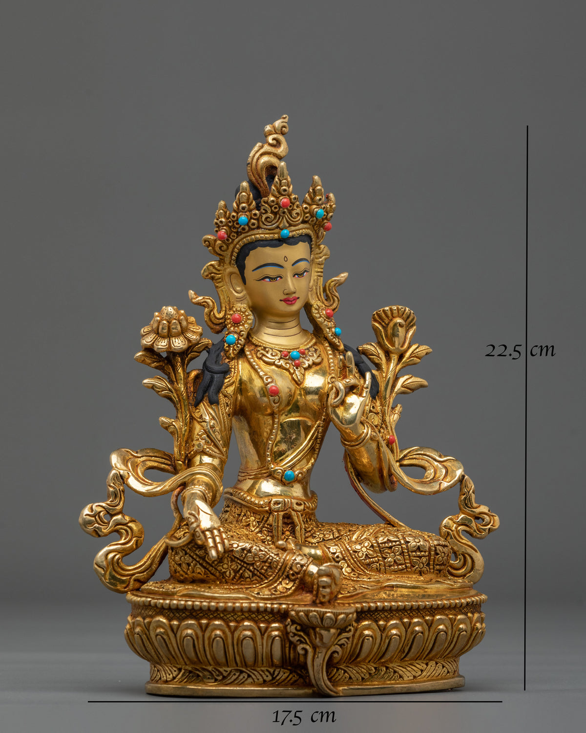 Green Tara Statue | Tibetan Buddhist Goddess Sculpture
