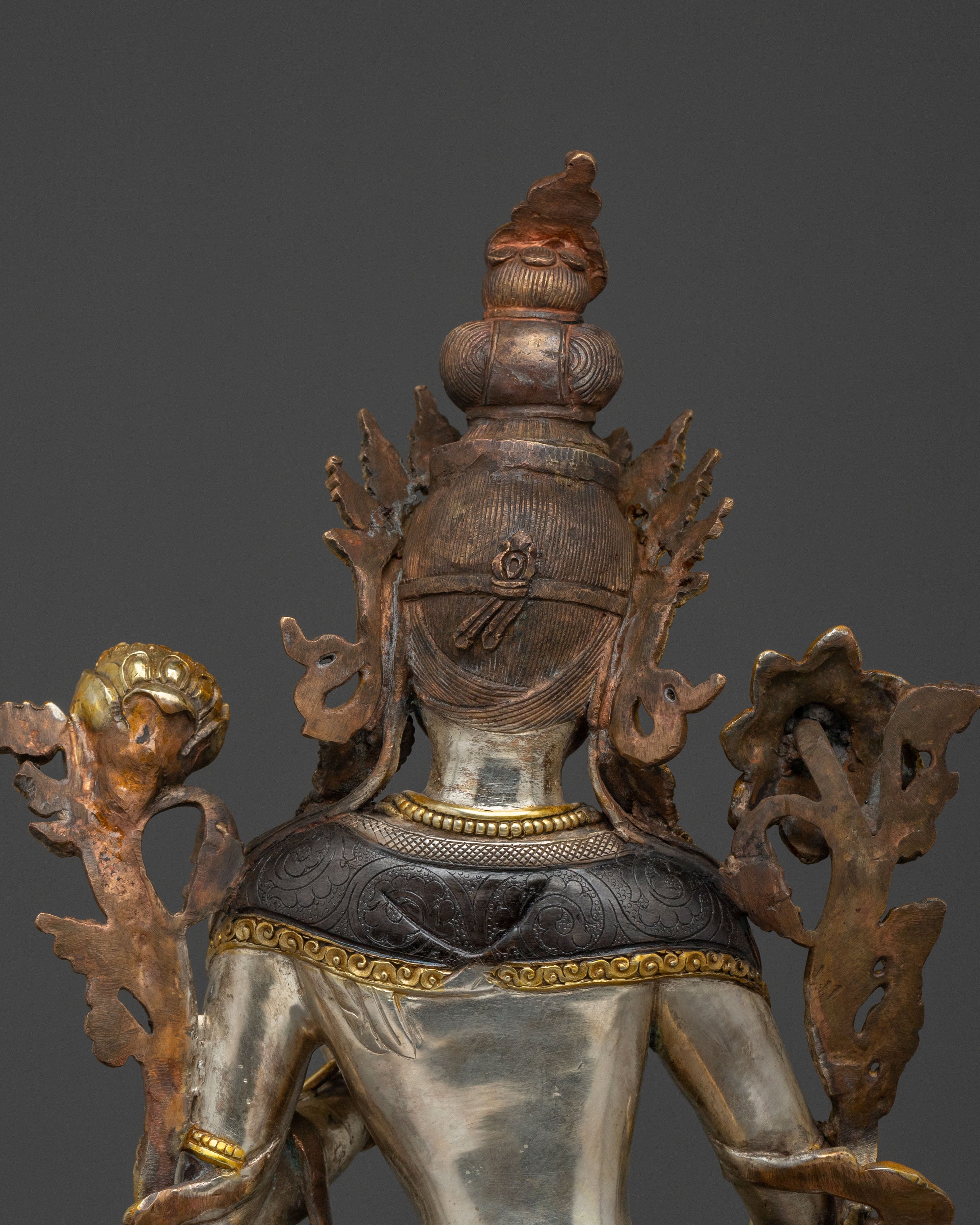Green Tara Silver Plated Statue | Goddess of Compassion