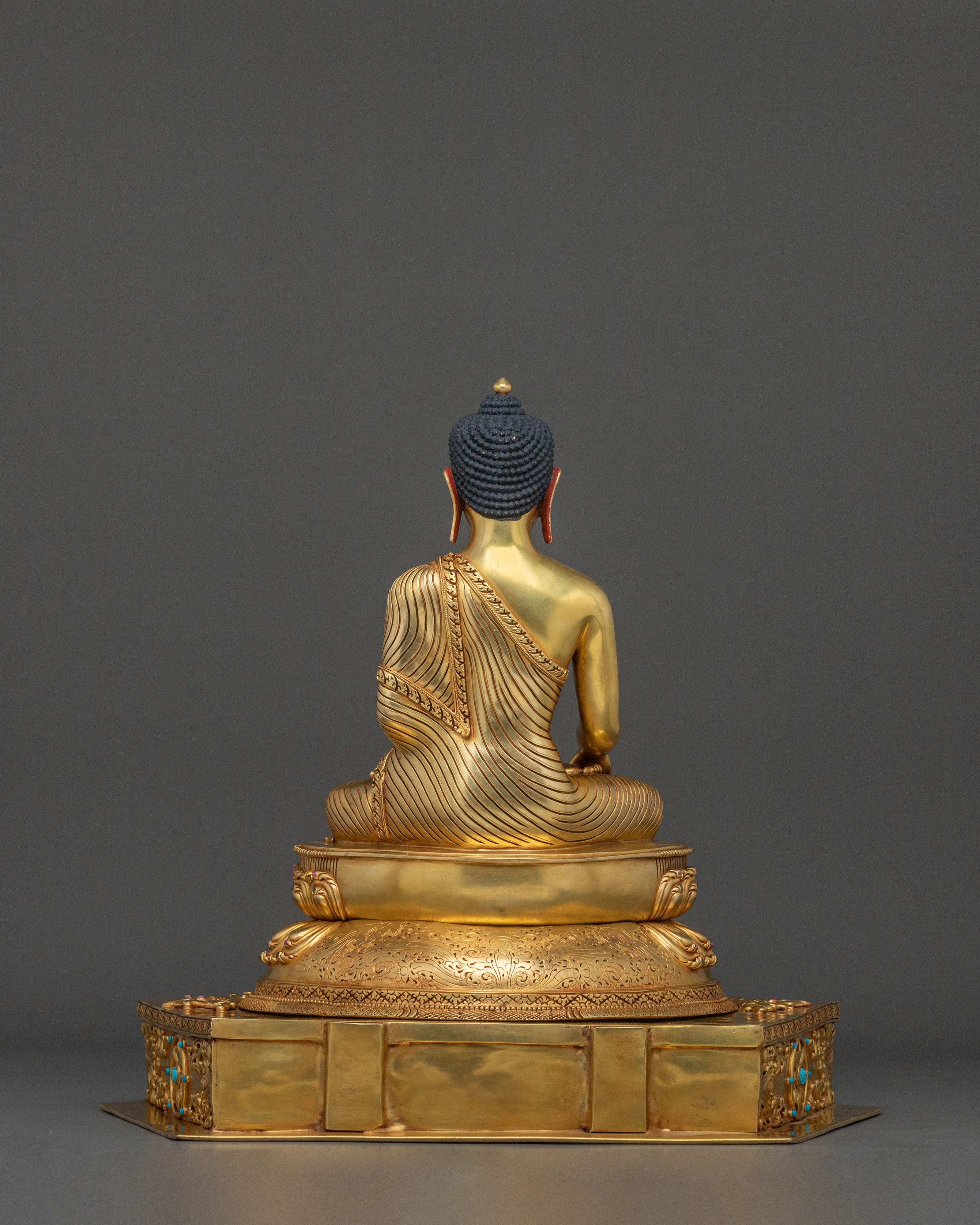 Shakyamuni Buddha Statue Seated on Throne | Enlightened one