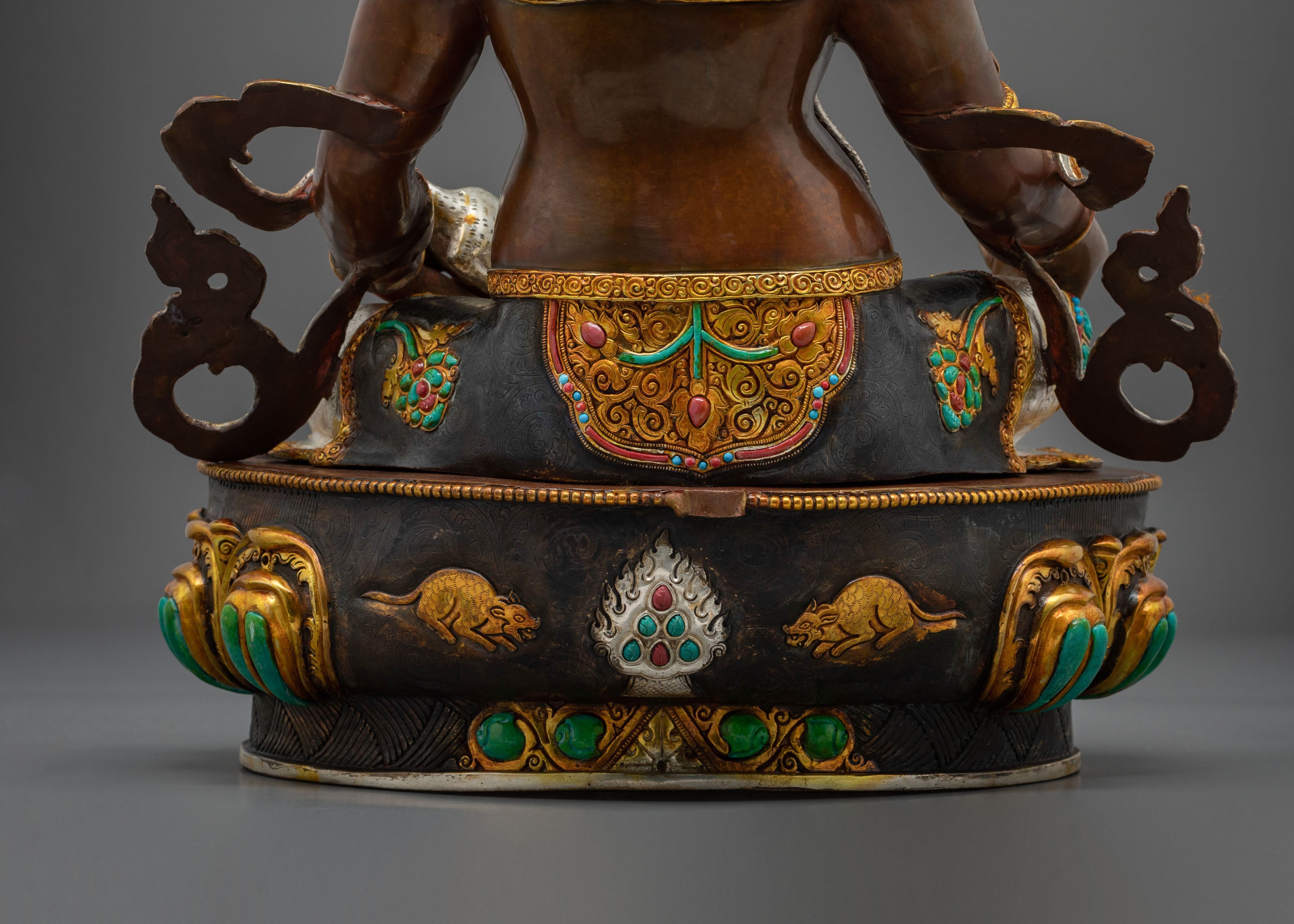 Traditional Dzambhala Wealth Deity Statue | Guardian of Prosperity