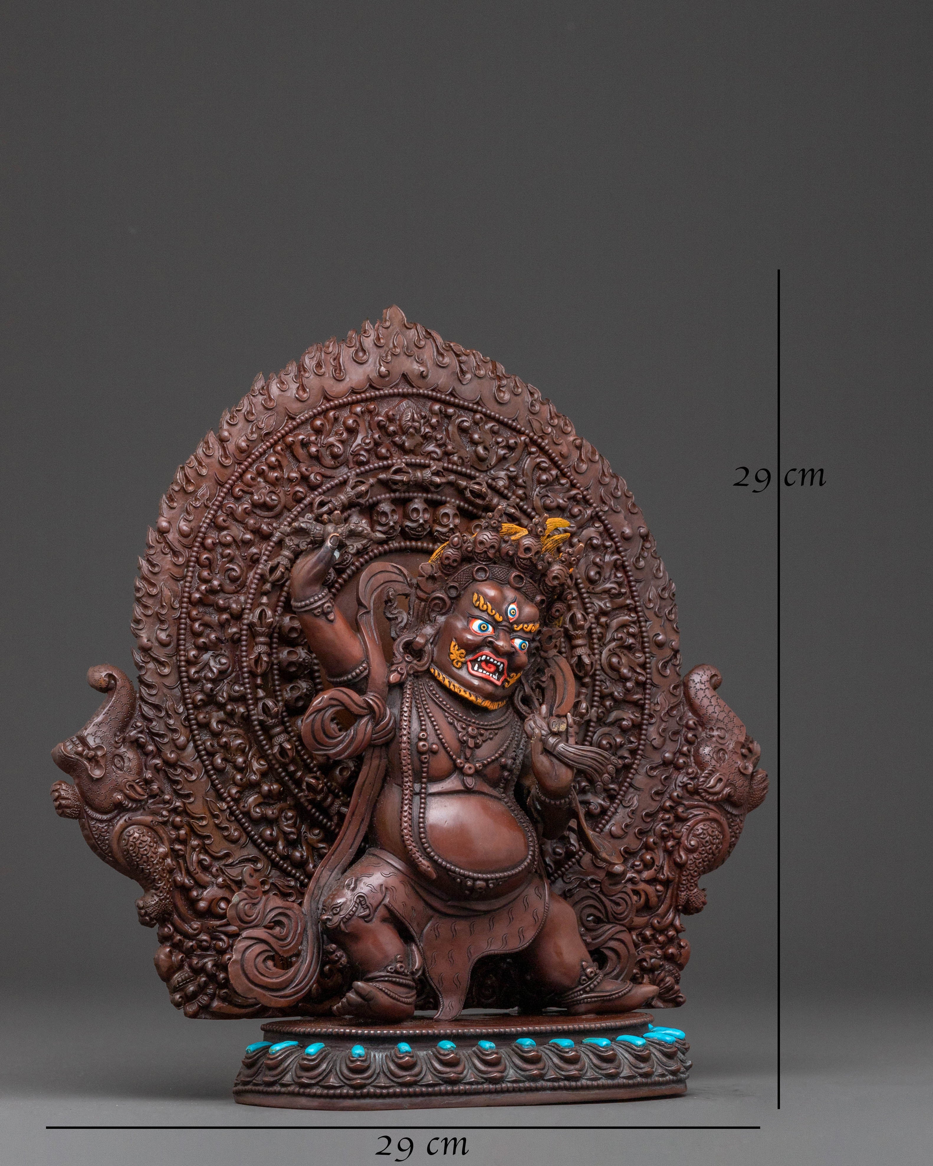 Vajrapani Sacred Statue – Oxidized Copper Artwork