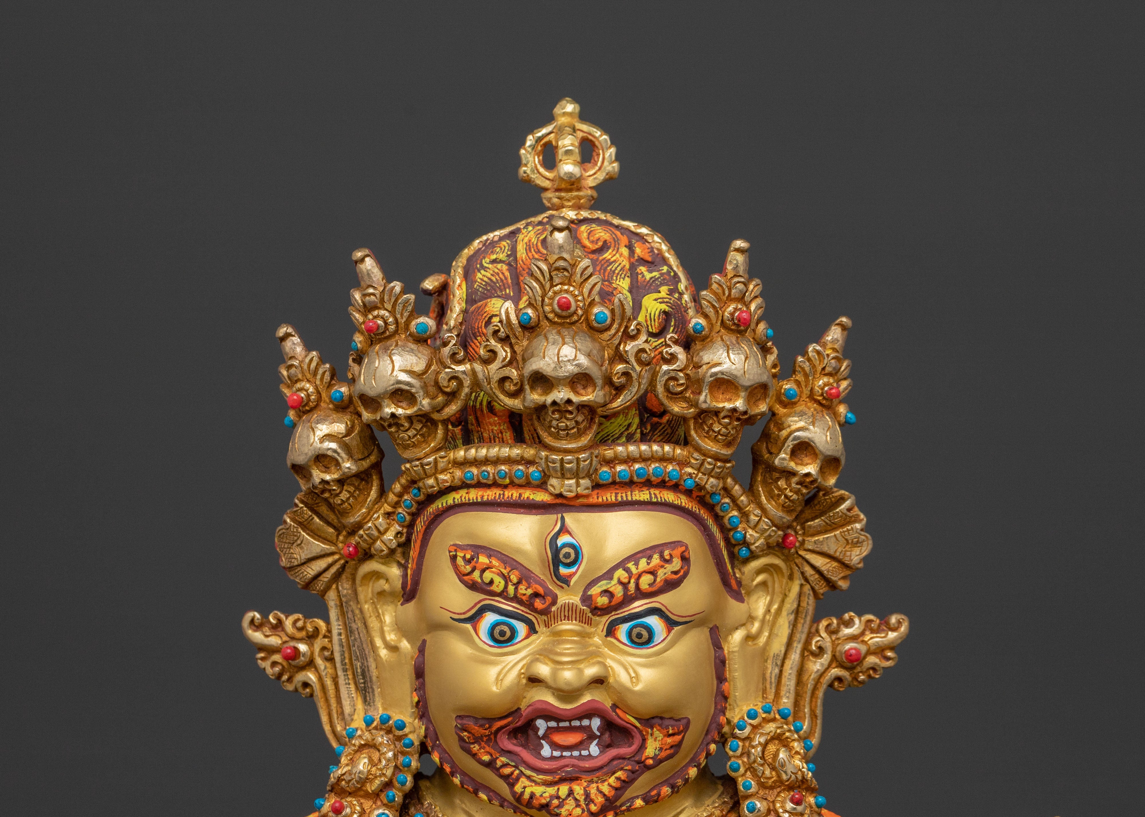 Shakya Mahakala Traditional Figurine | Tibetan Dharma Protector Deity
