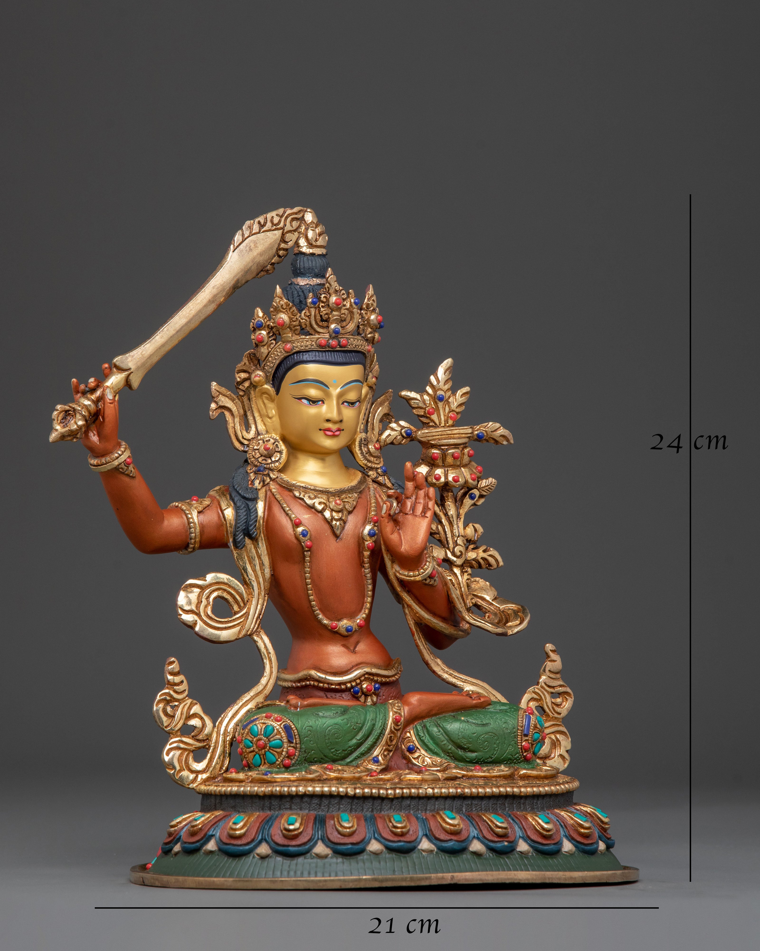 Manjushri Sacred Statue of Wisdom | Home Decor