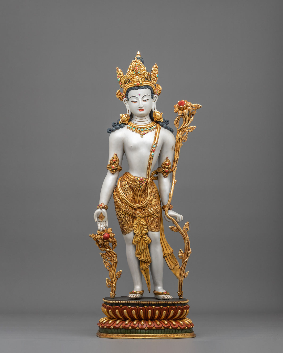 Lokeshwor Copper Sculpture | Tibetan Buddhist Figurine