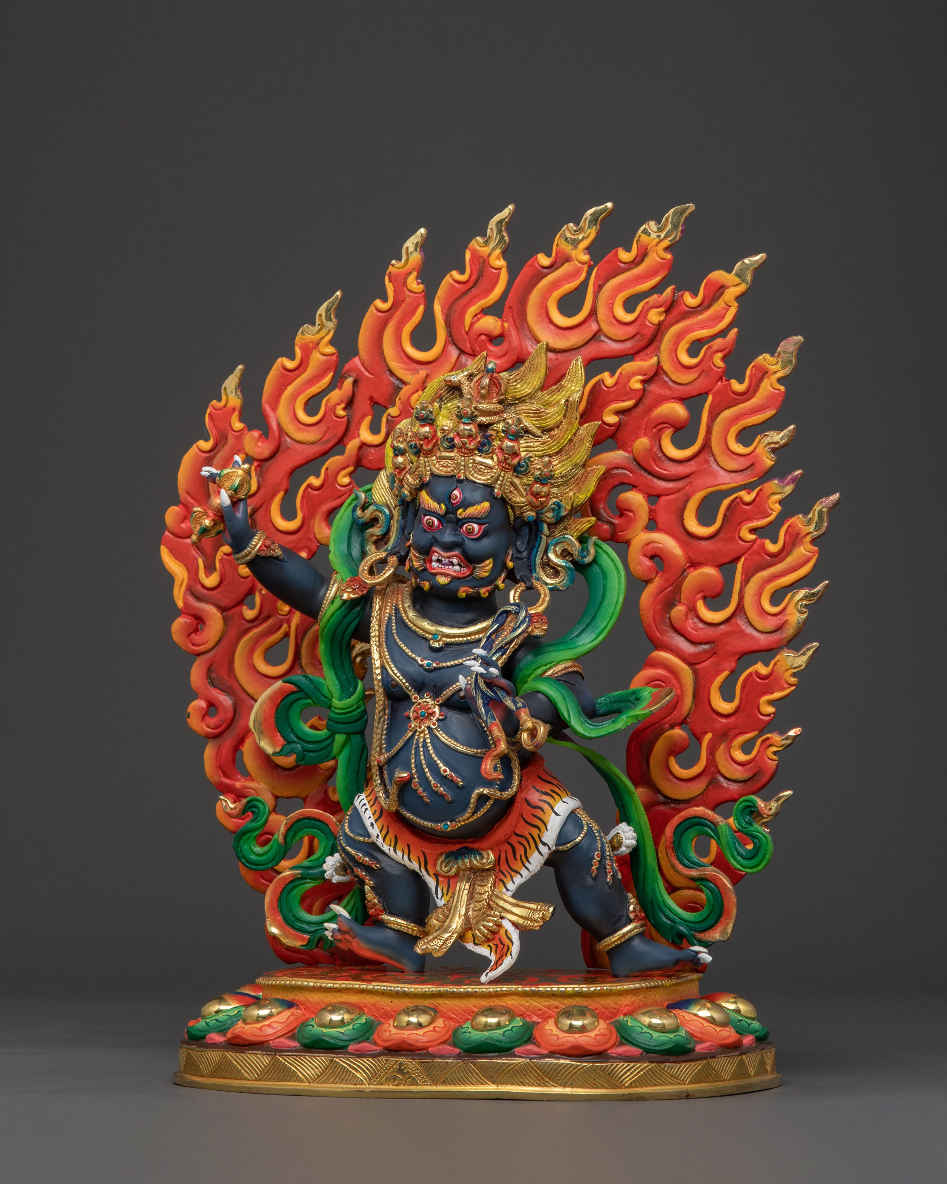 Vajrapani Acrylic Painted Statue | Wrathful Guardian