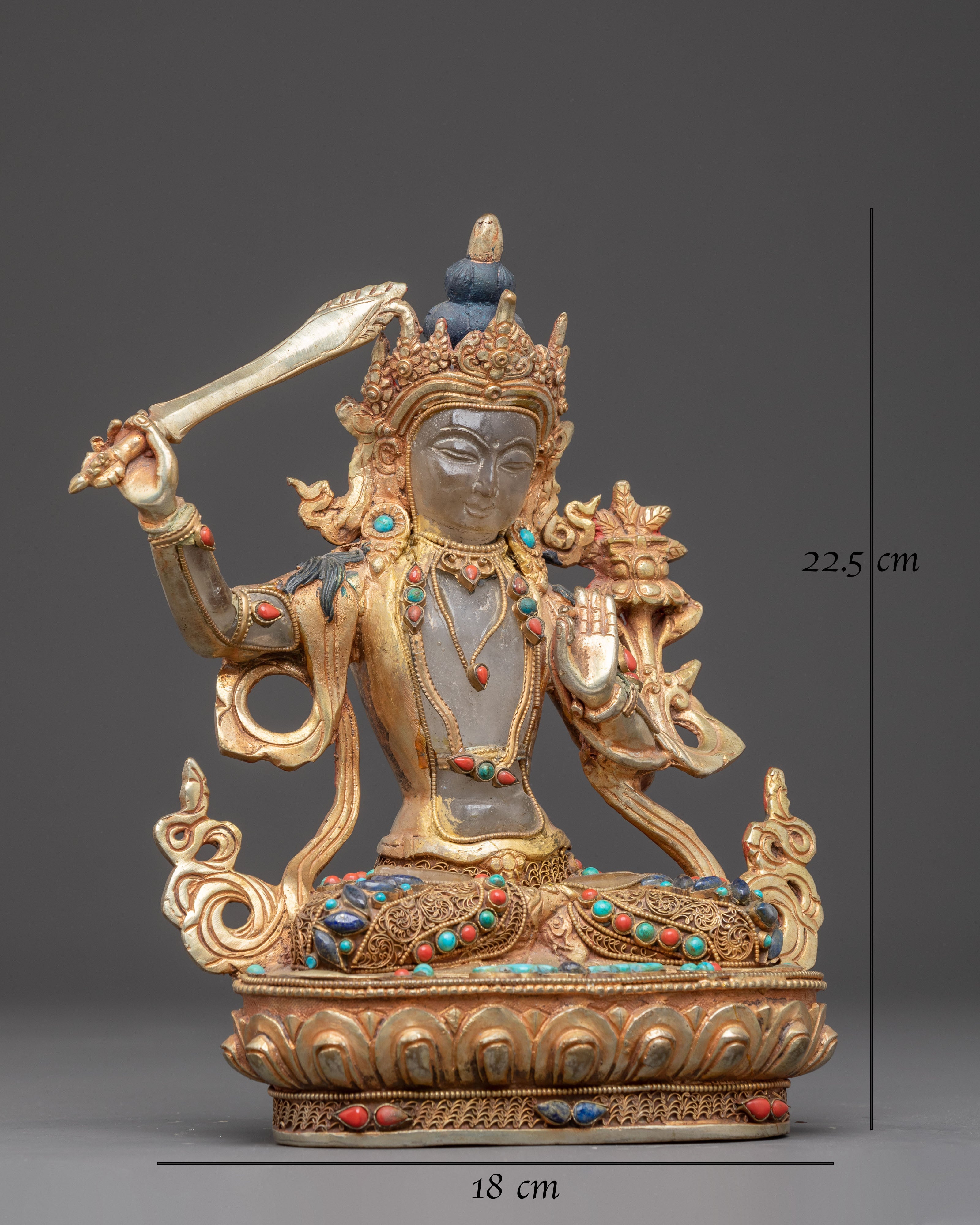 Manjushri Statue: Embodiment of Transcendent Wisdom