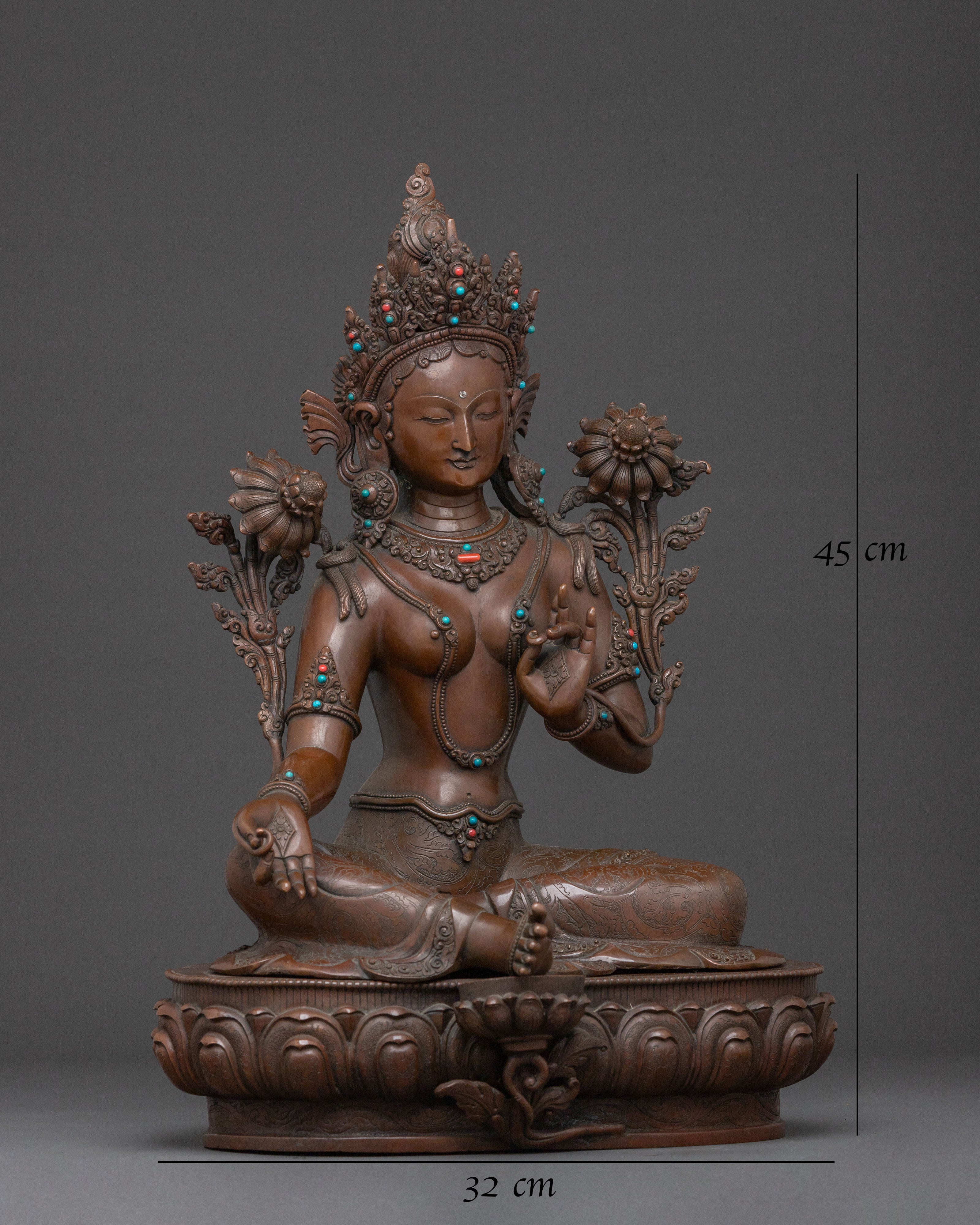 Green Tara Sacred Statue | Offers Divine Guidance