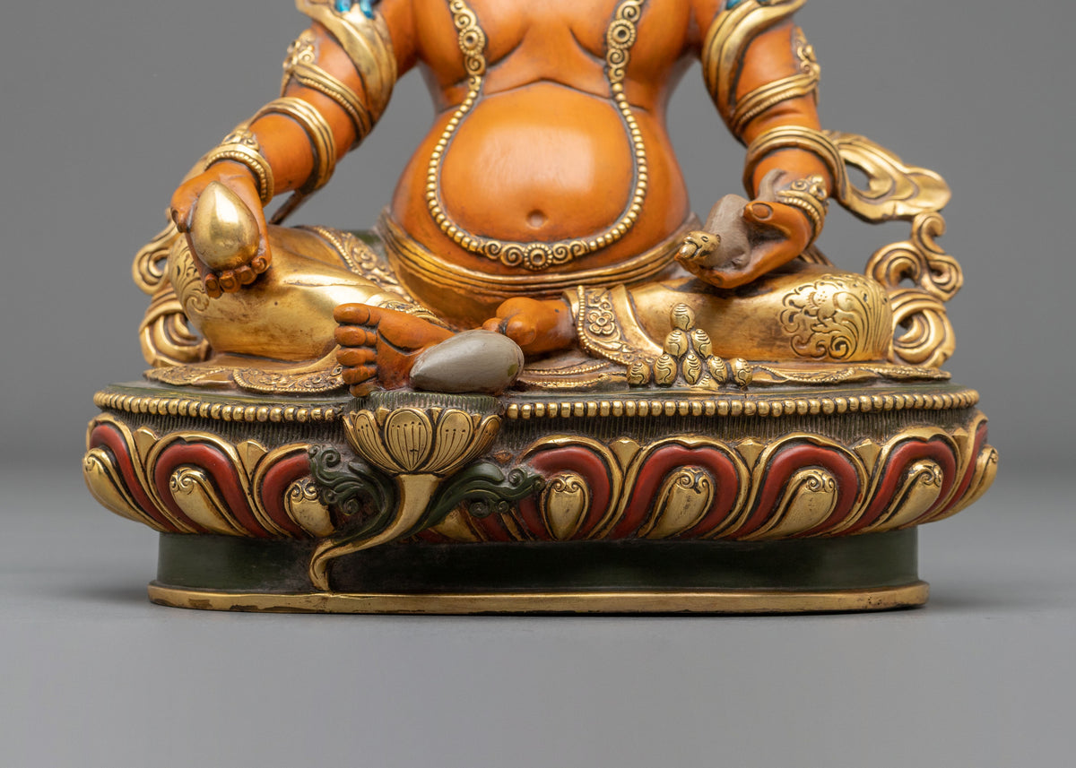 Dzambhala Copper Sculpture | Tibetan Sacred Figurine