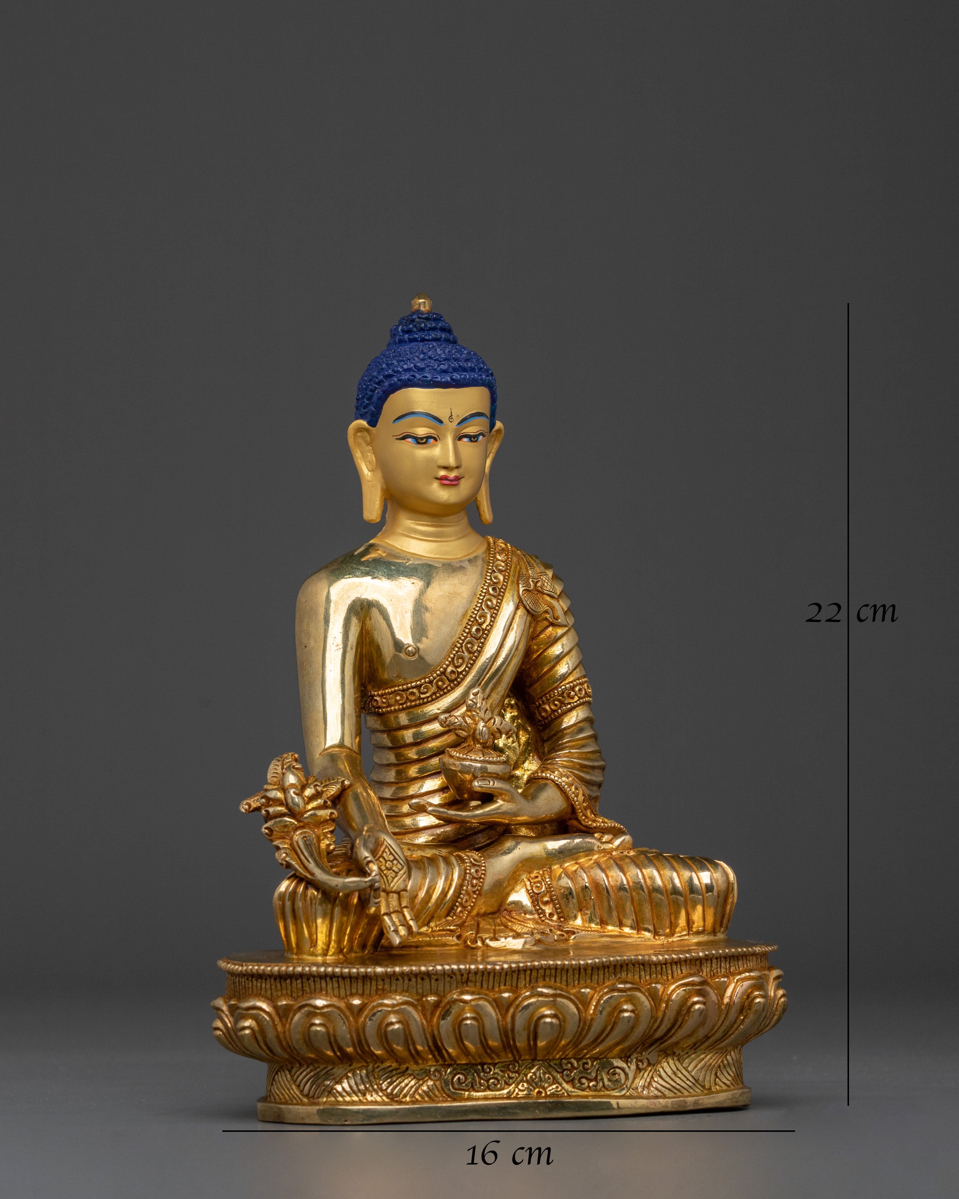 Tibetan Statue of Medicine Buddha | Buddha of Healing & Compassion