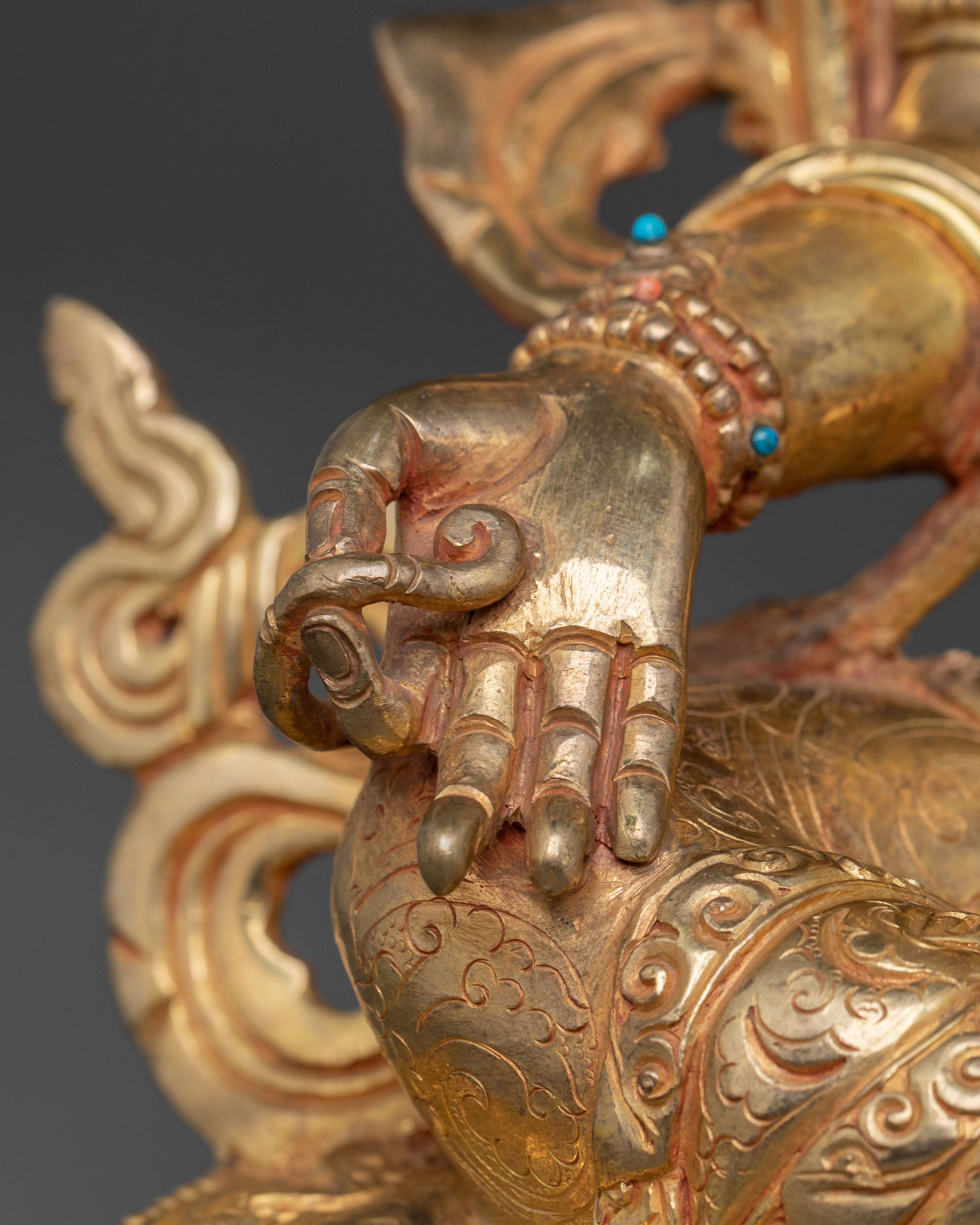 Green Tara Fearless Protector Statue: Goddess of Compassion