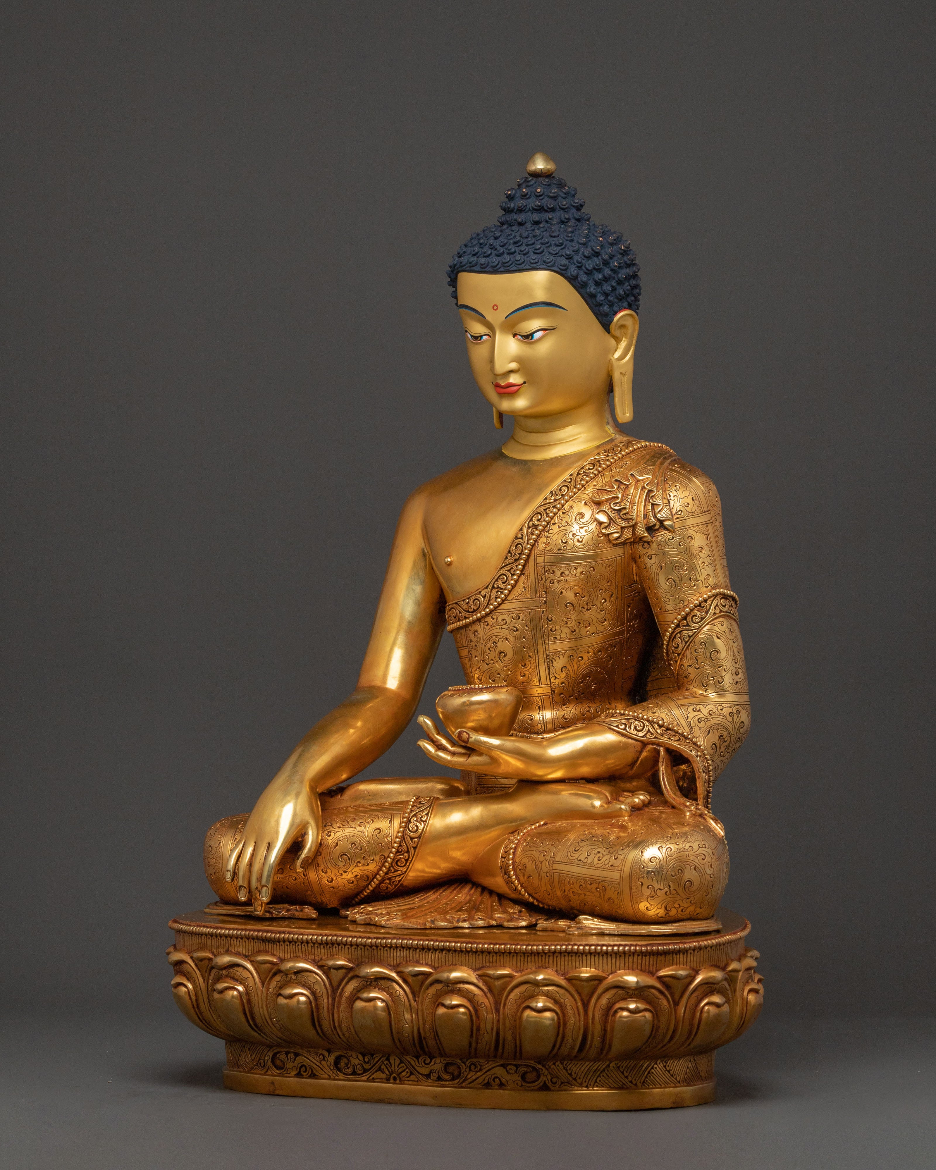 Shakyamuni Buddha Golden Statue | Spiritual Decor