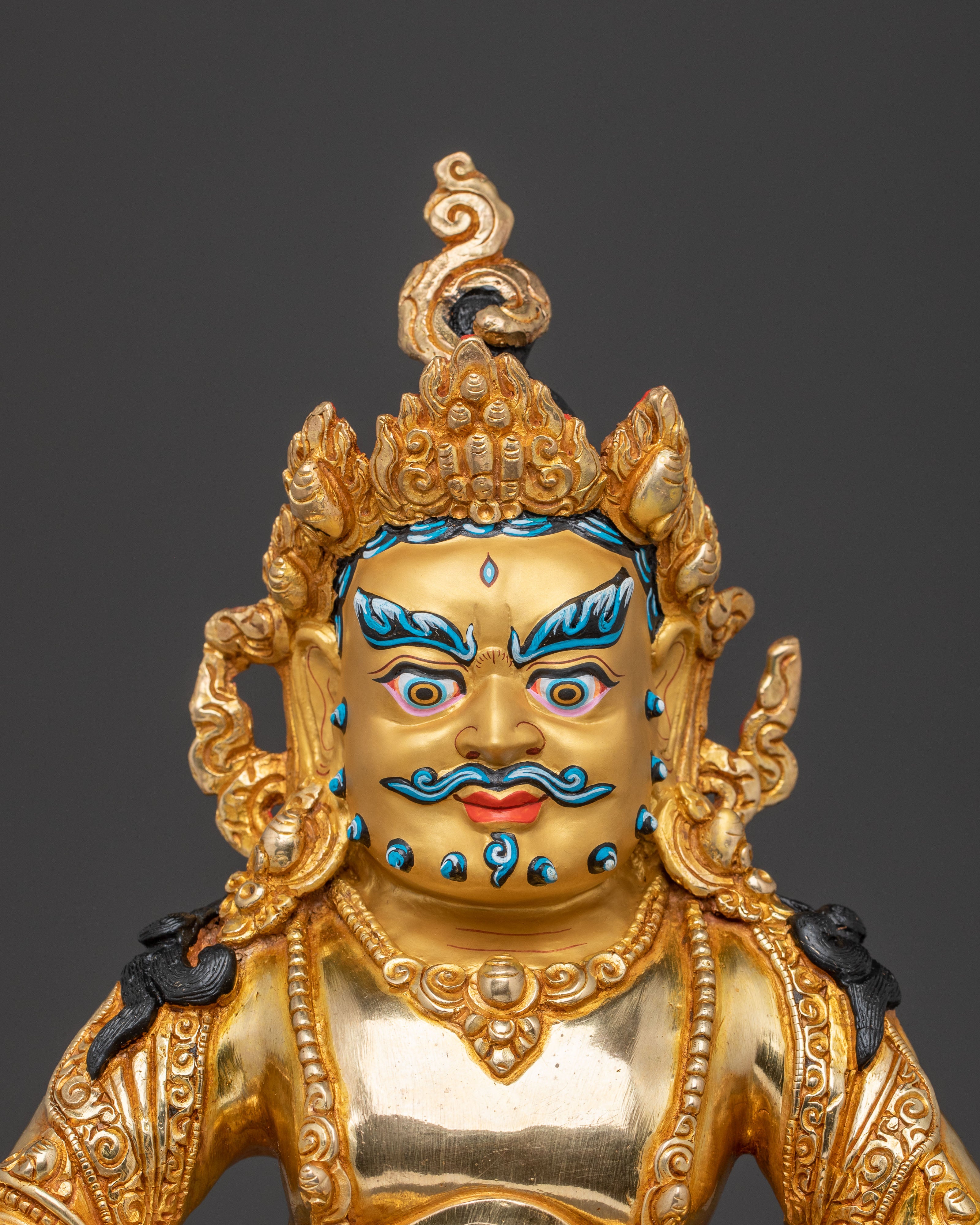 Dzambhala Golden Statue | Divine Prosperity and Wealth Blessing