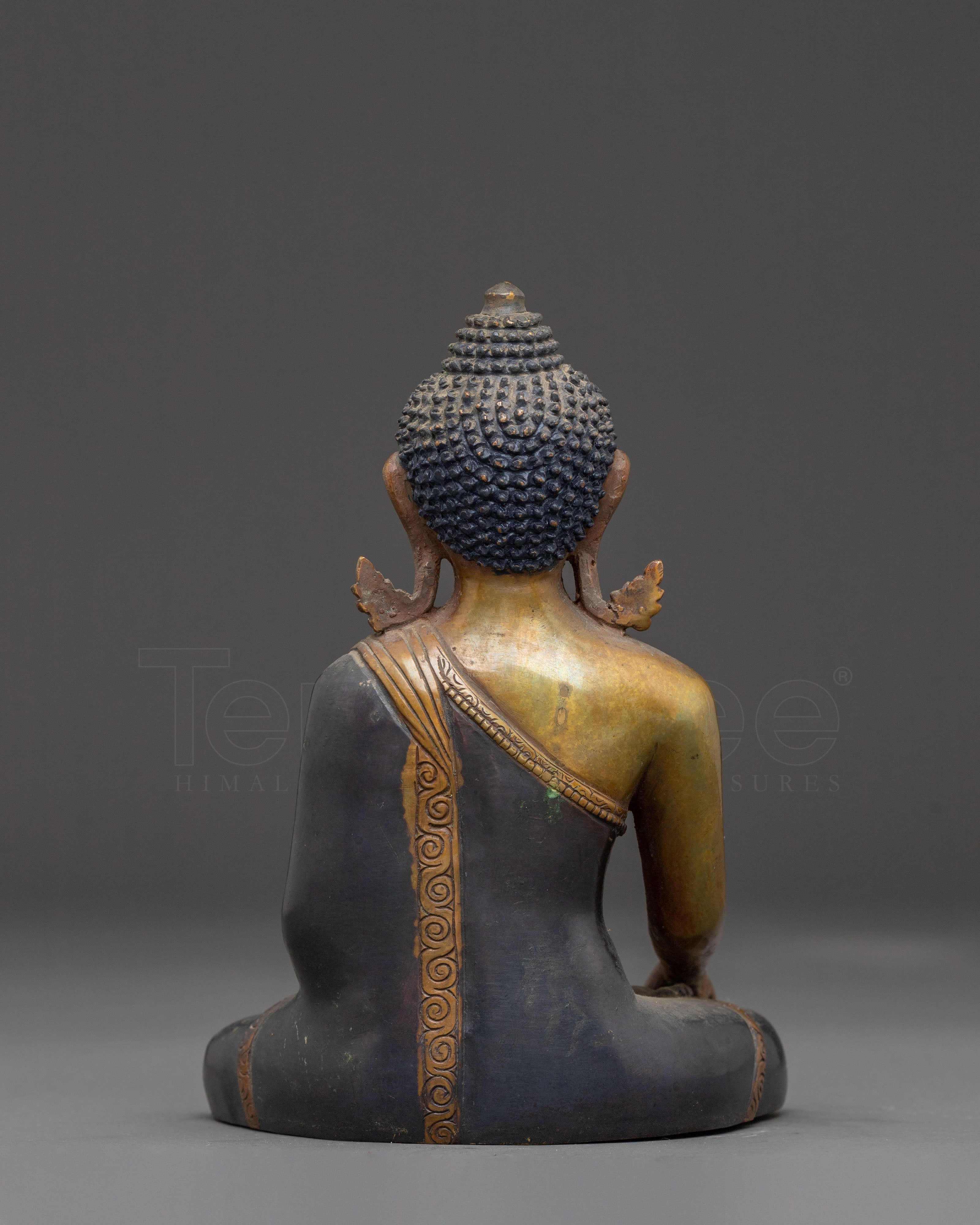 Handmade Ratnasambhava Oxidized Copper Statue | Symbol of Equality and Abundance