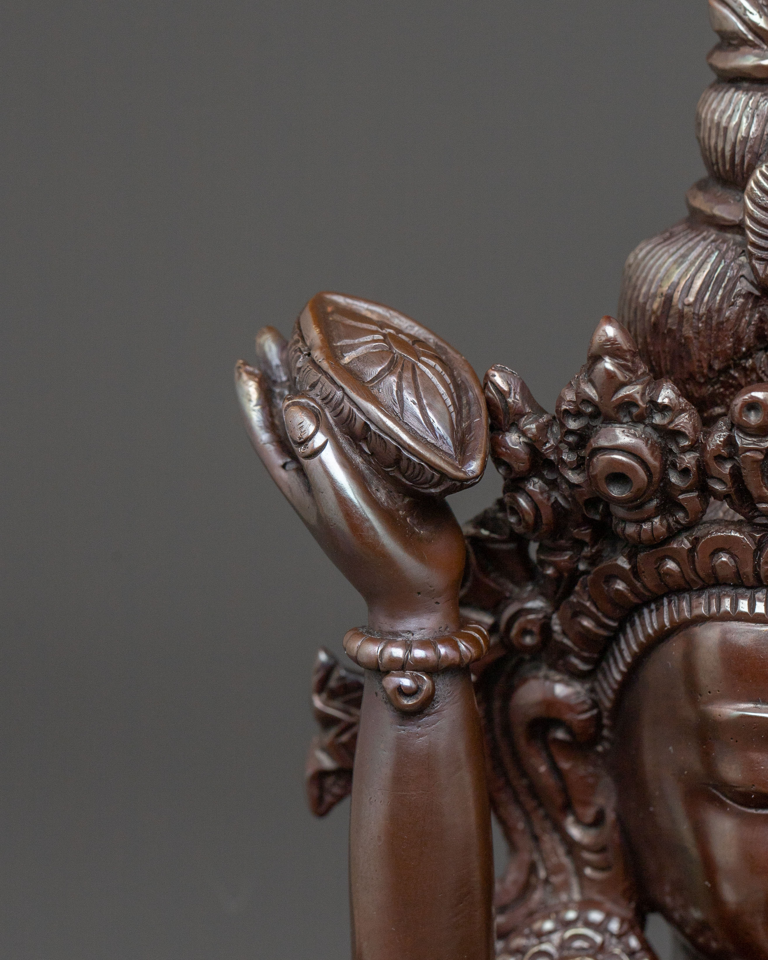 Chenrezig With Consort Statue: Compassion Deity