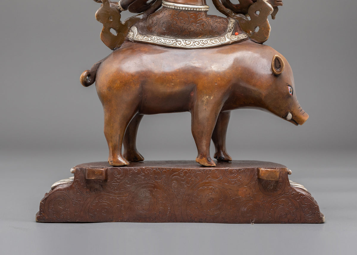 Marici Oxidized Copper Sculpture | Divine Protector