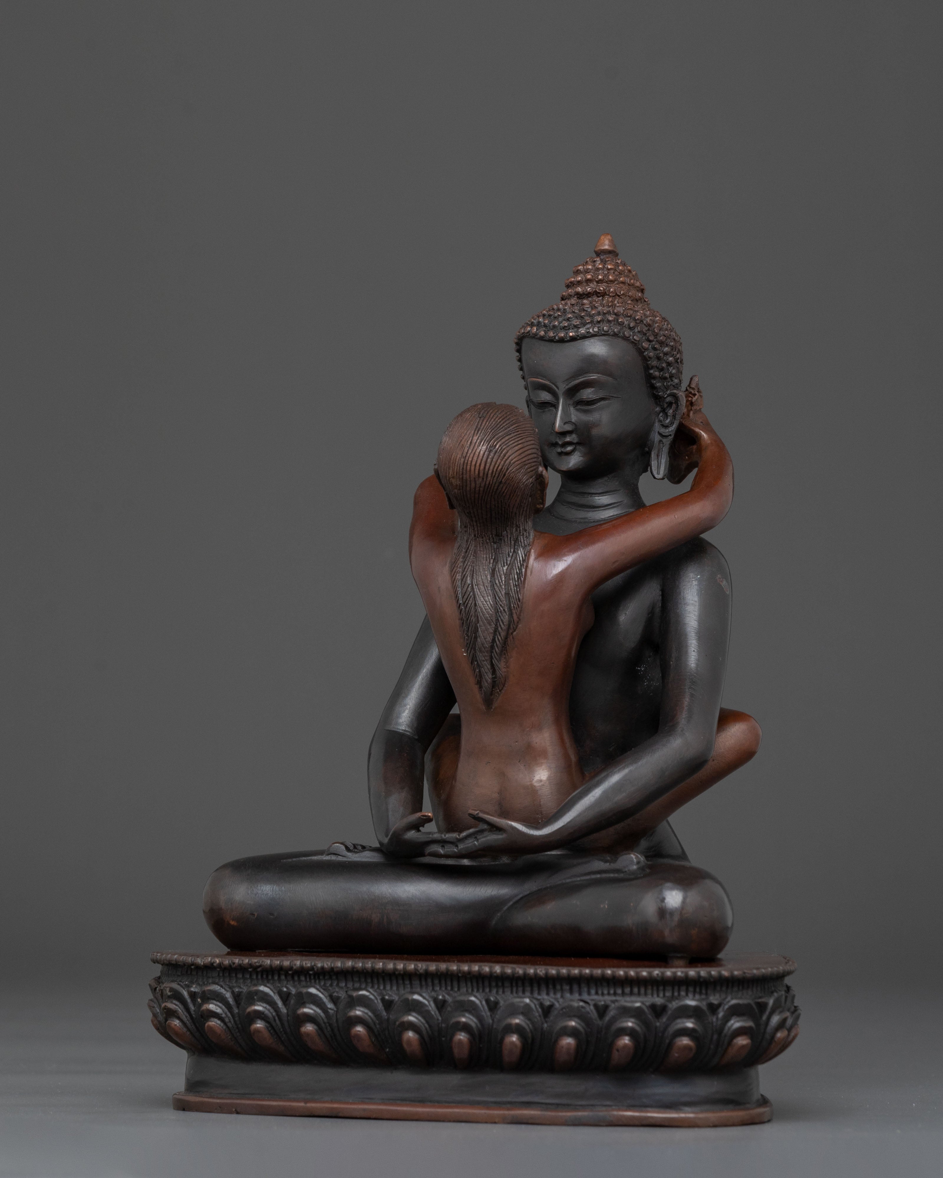 Handcrafted Samantabhadra with Consort Statue