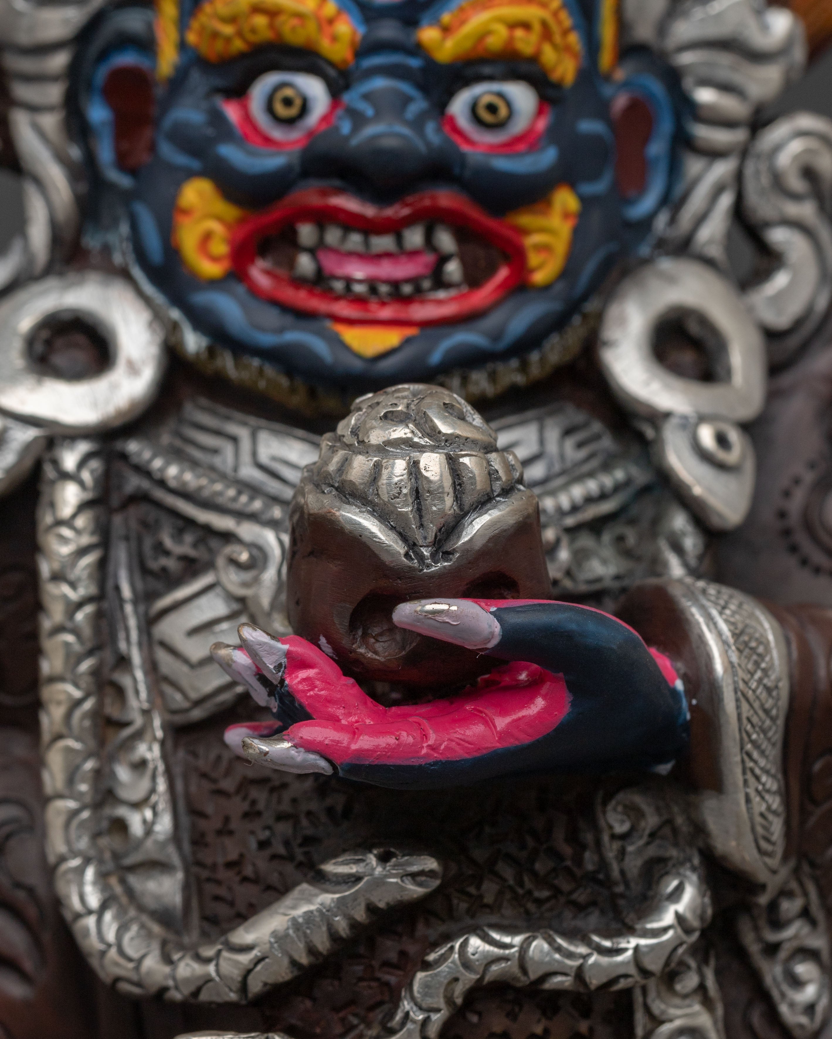 Handmade Mahakala Bernakchen Sculpture