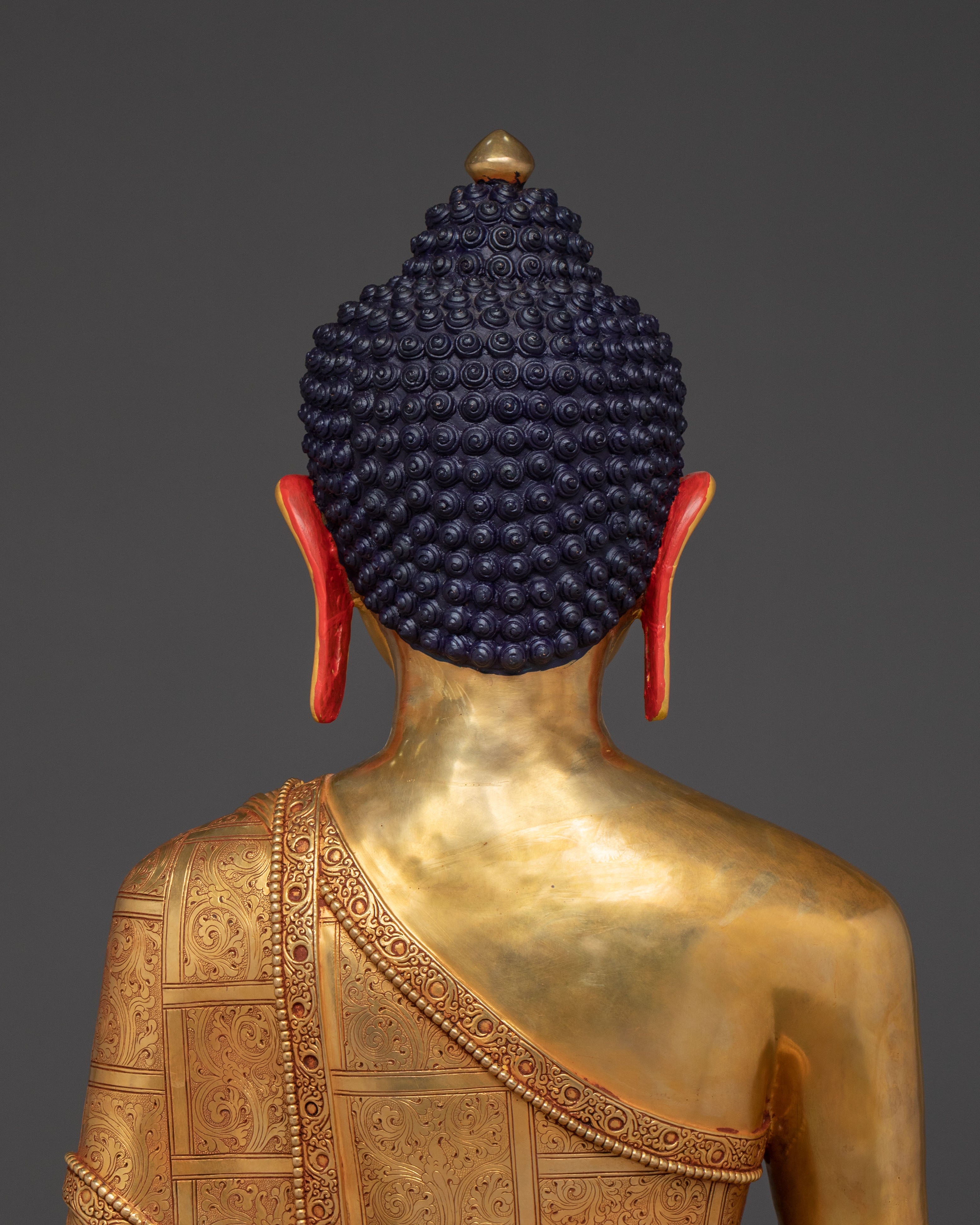 Shakyamuni Buddha Statue | 24K Gold Gilded Buddhist Icon