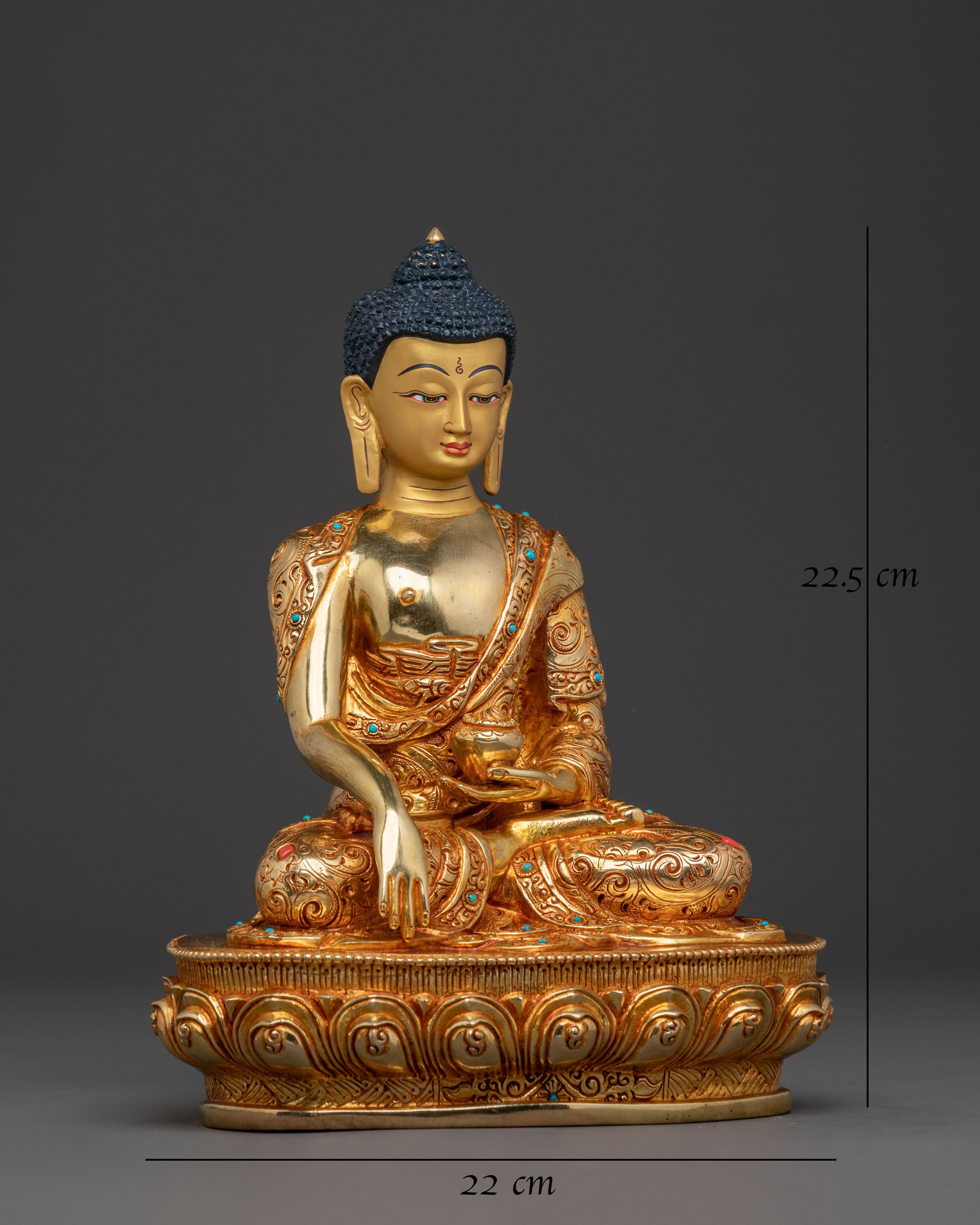Shakyamuni Buddha Handcrafted Copper Statue