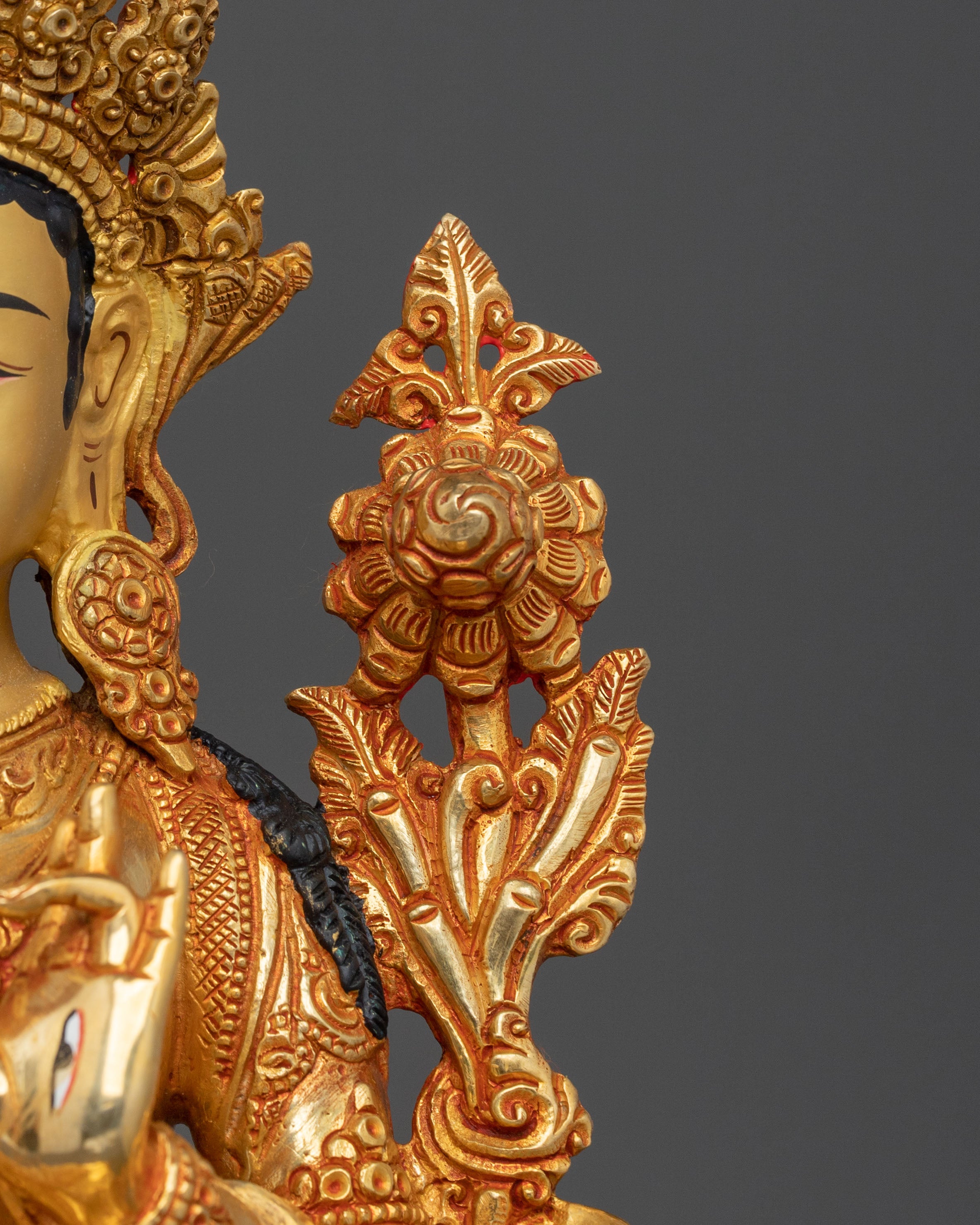 Tibetan White Tara Handmade Statue | Goddess of Compassion