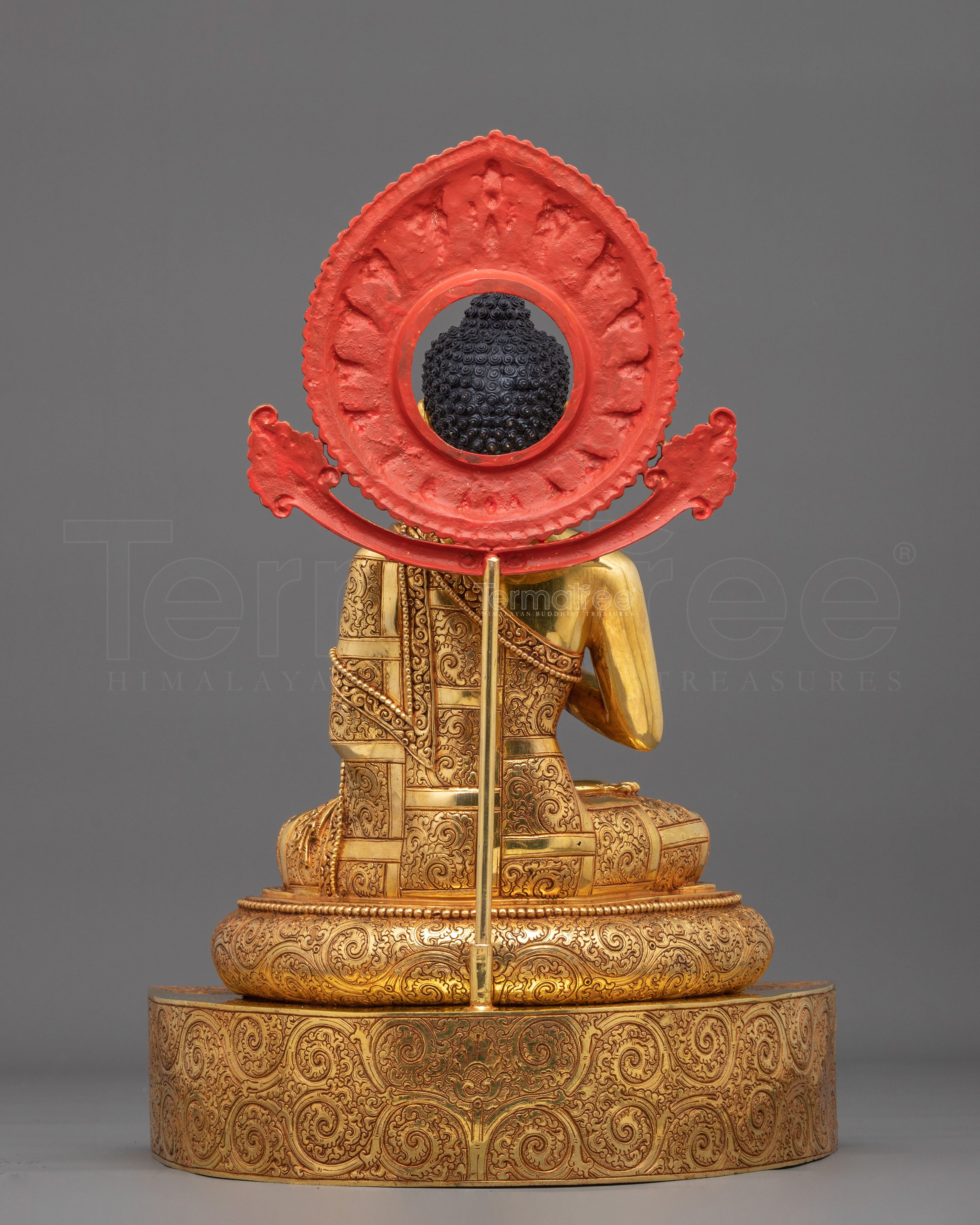 Vairocana Copper Statue with 24K Gold Gilding | Home Decor