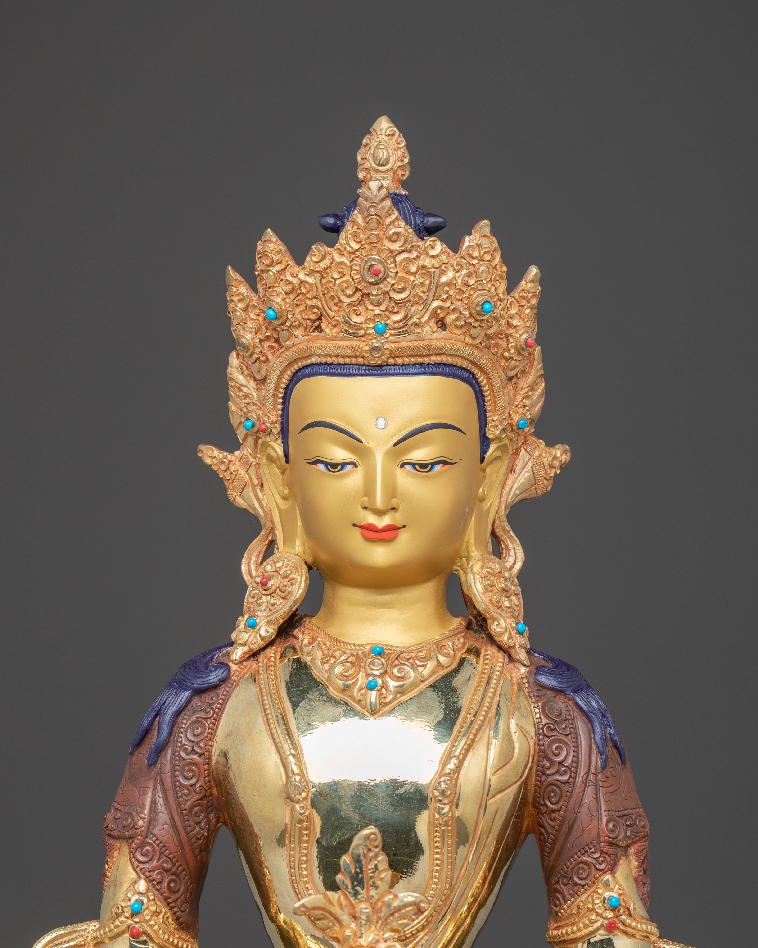 Buddha Amitayus Golden Statue | Buddha of Long-life