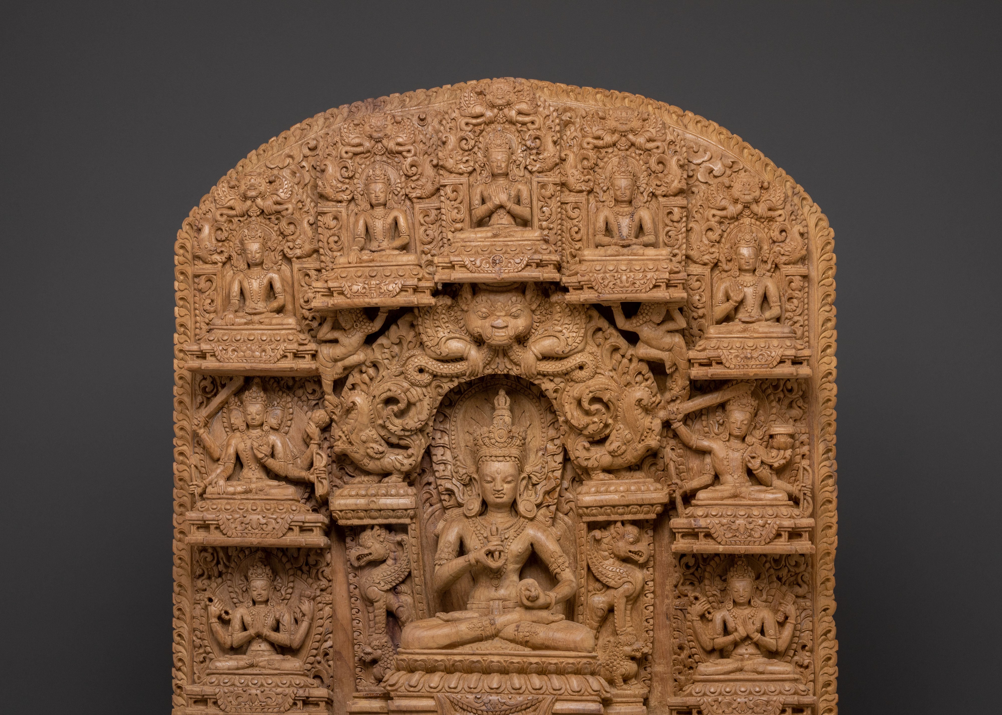 Vajrasattva Purification Wooden Sculpture | Home Decor