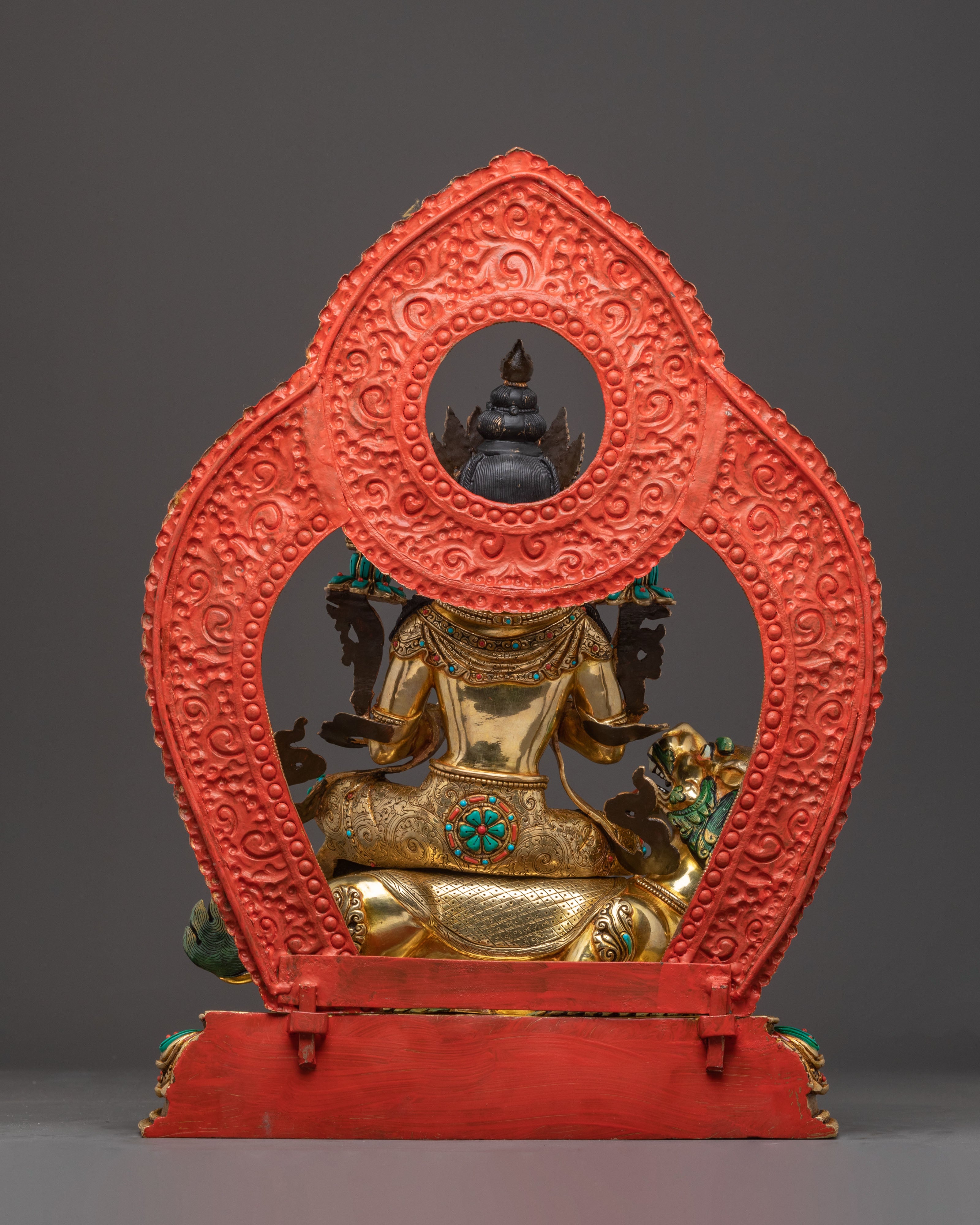 Divine Statue of Simhanada Manjushri | Himalayan Handcrafted Art