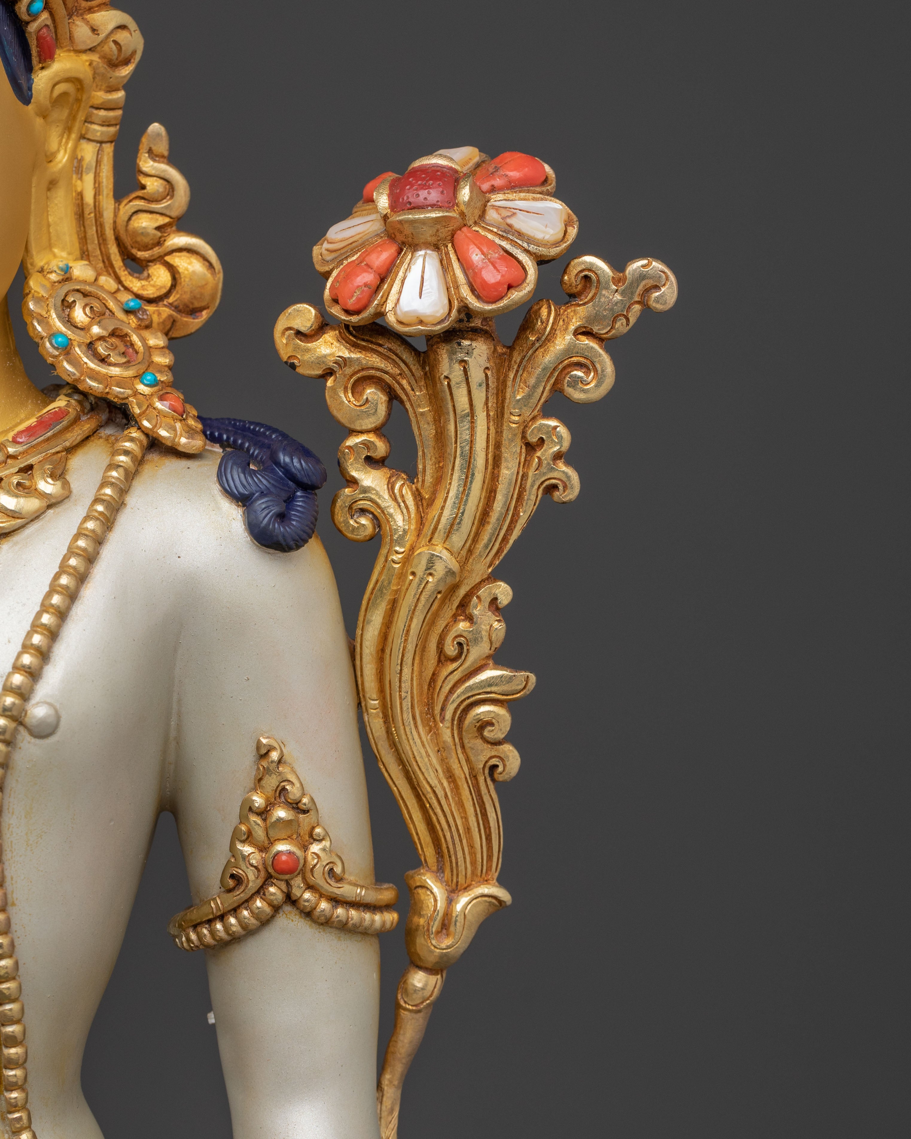 Lokeshwor Meditation Statue | 24K Gold Gilded