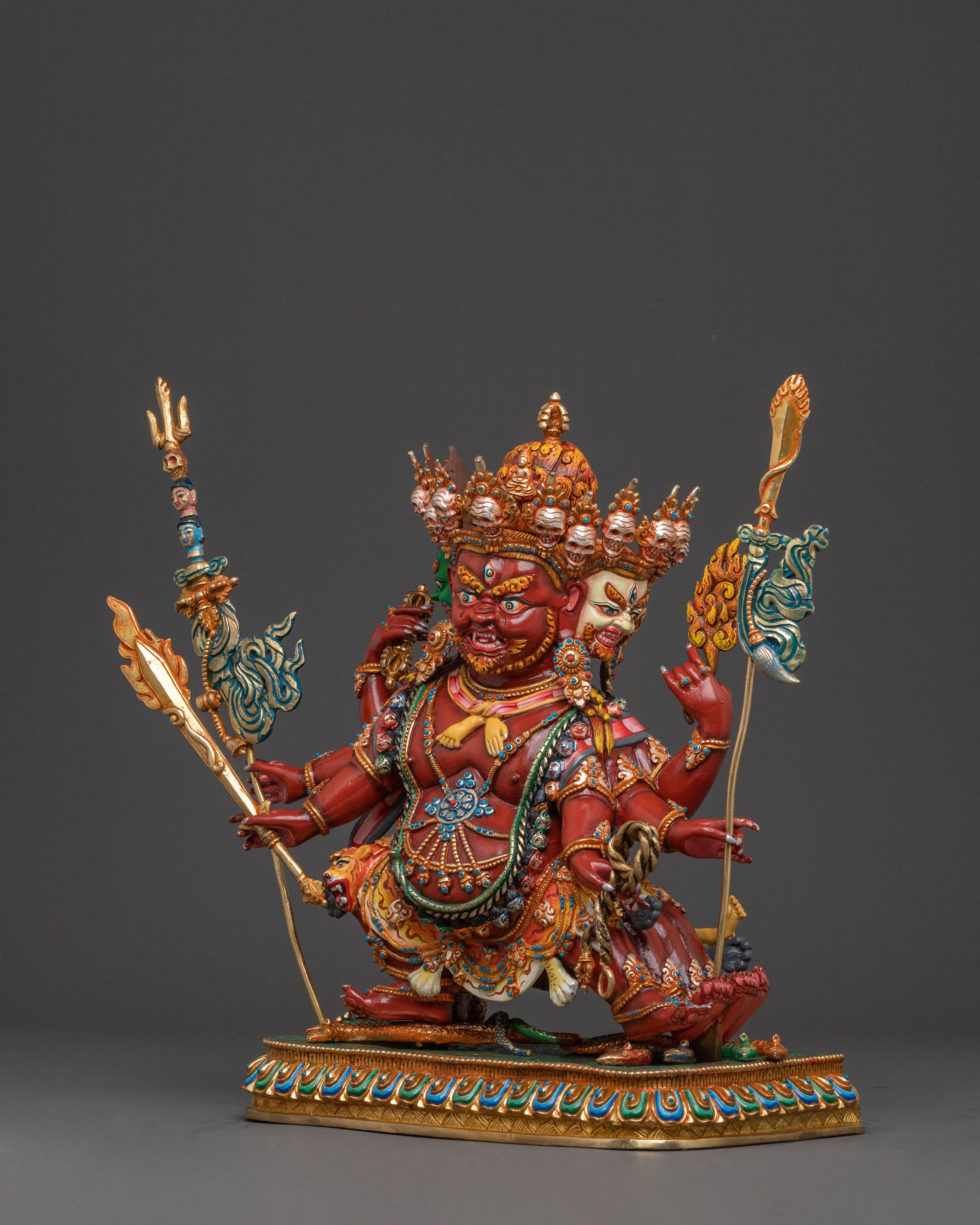 Hayagriva Meditation Figure | 24k Gold Gilded Protector Figrue