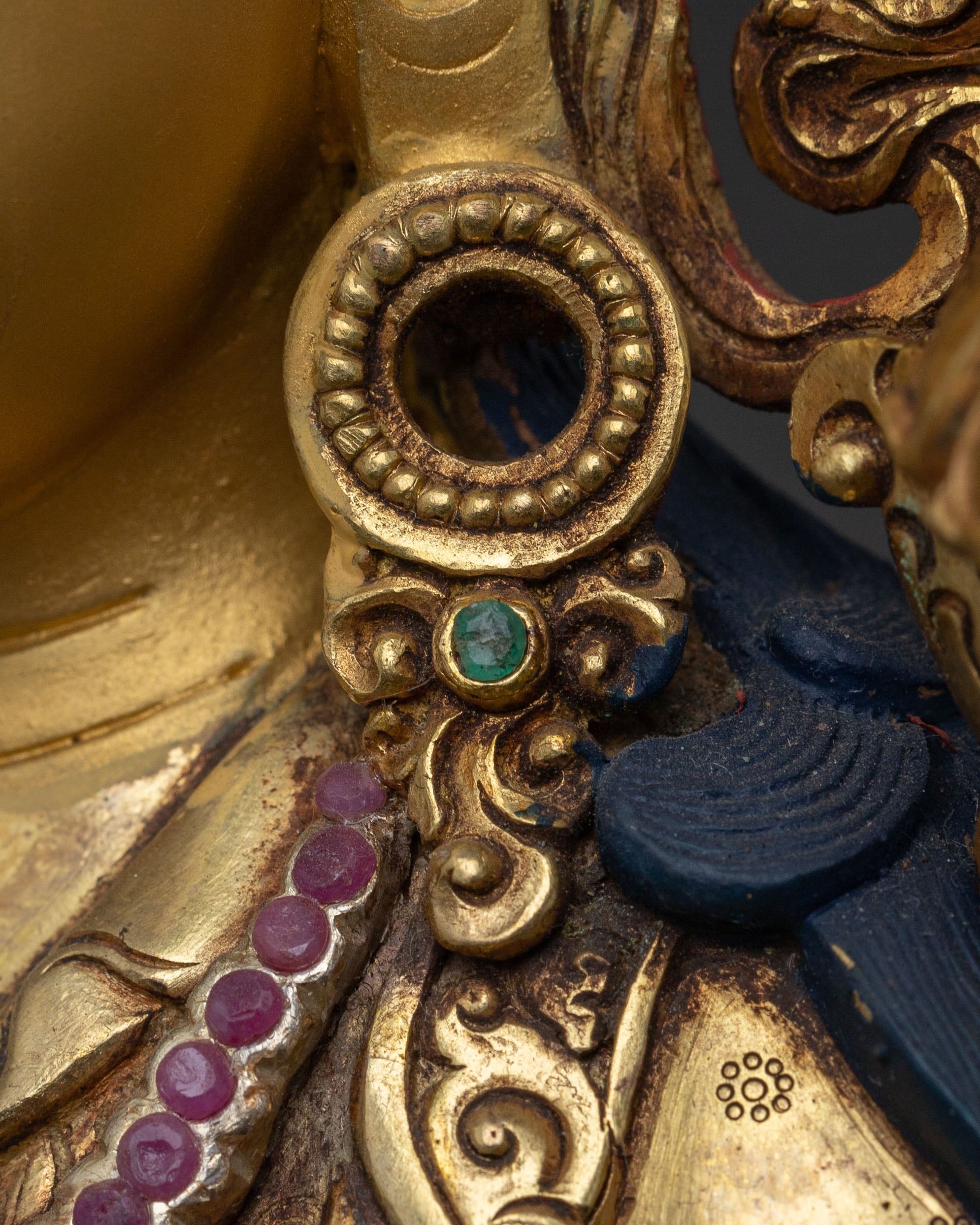 Trisong Detsen: Royal 24K Gold Gilded Statue