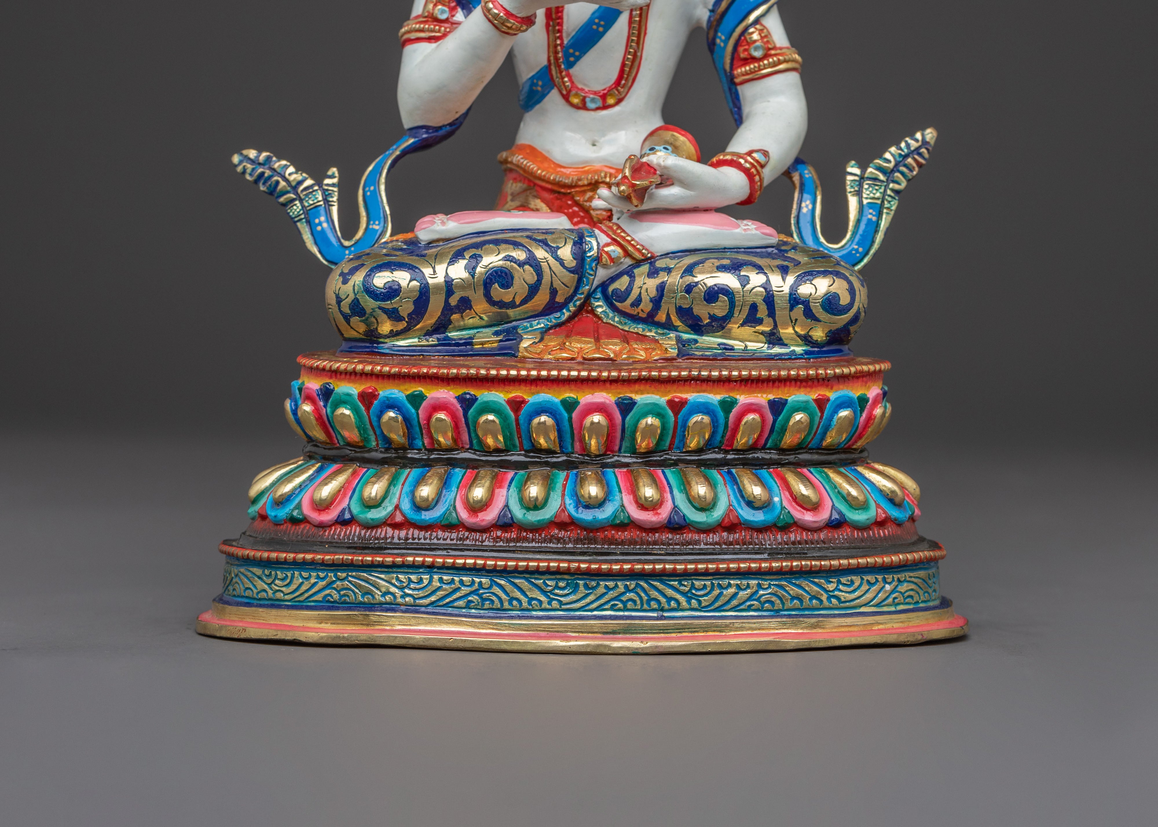 Vajrasattva Buddha – Serene 24K Gold Gilded Statue