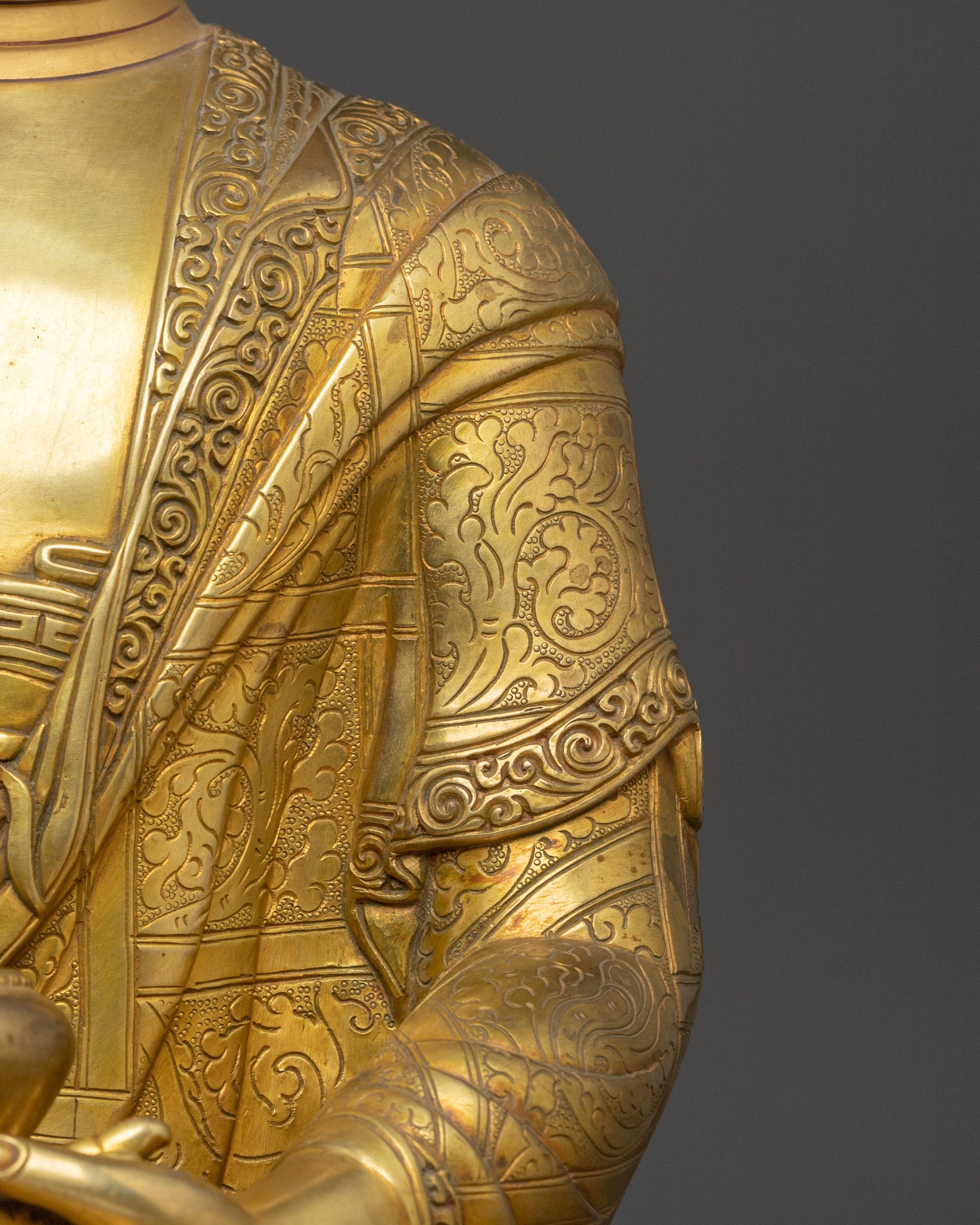 Amitabha Buddha Enlightened Figurine: Buddha of Infinite Light