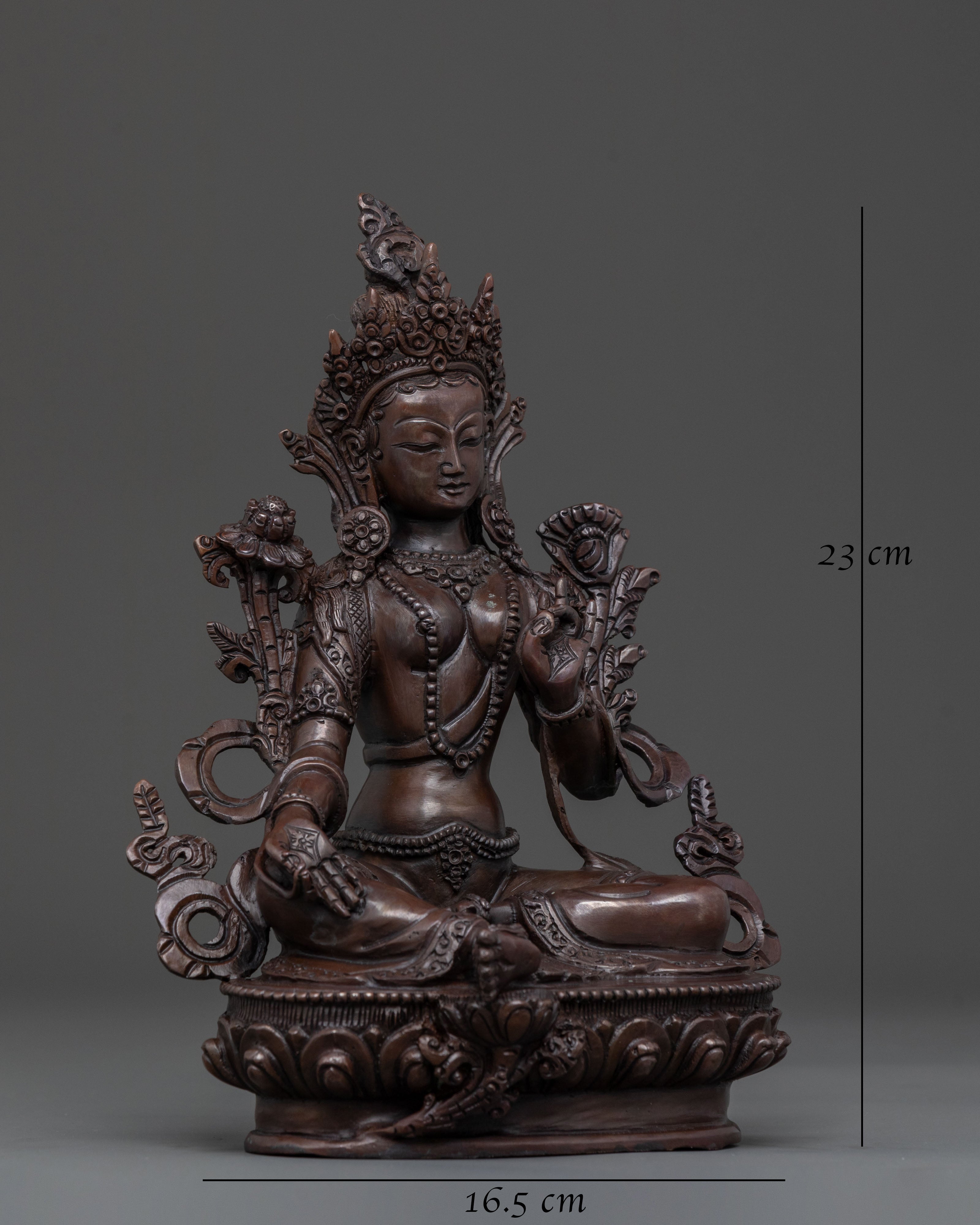 Green Tara Statue: Goddess of Compassion