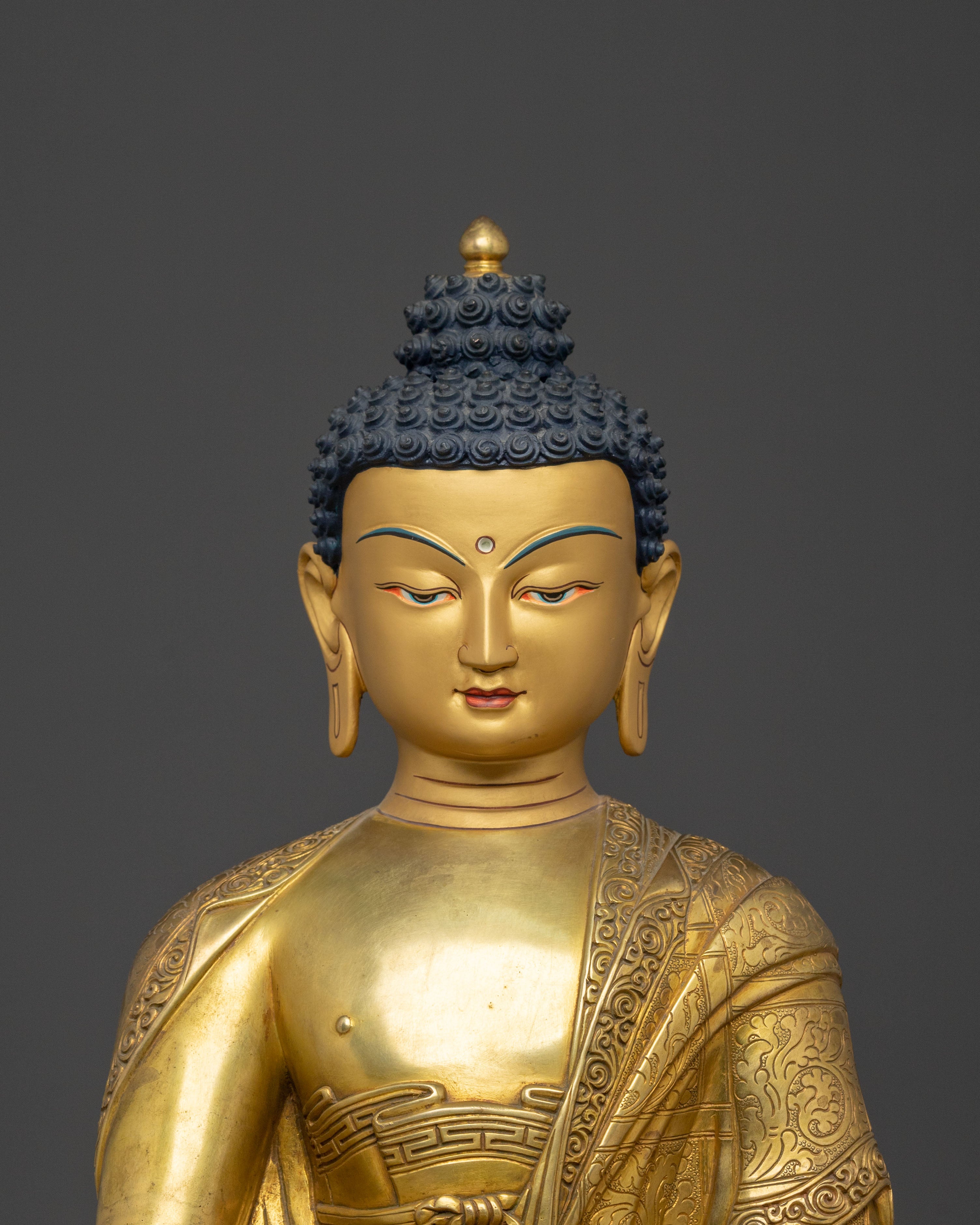 Amitabha Buddha Enlightened Figurine: Buddha of Infinite Light