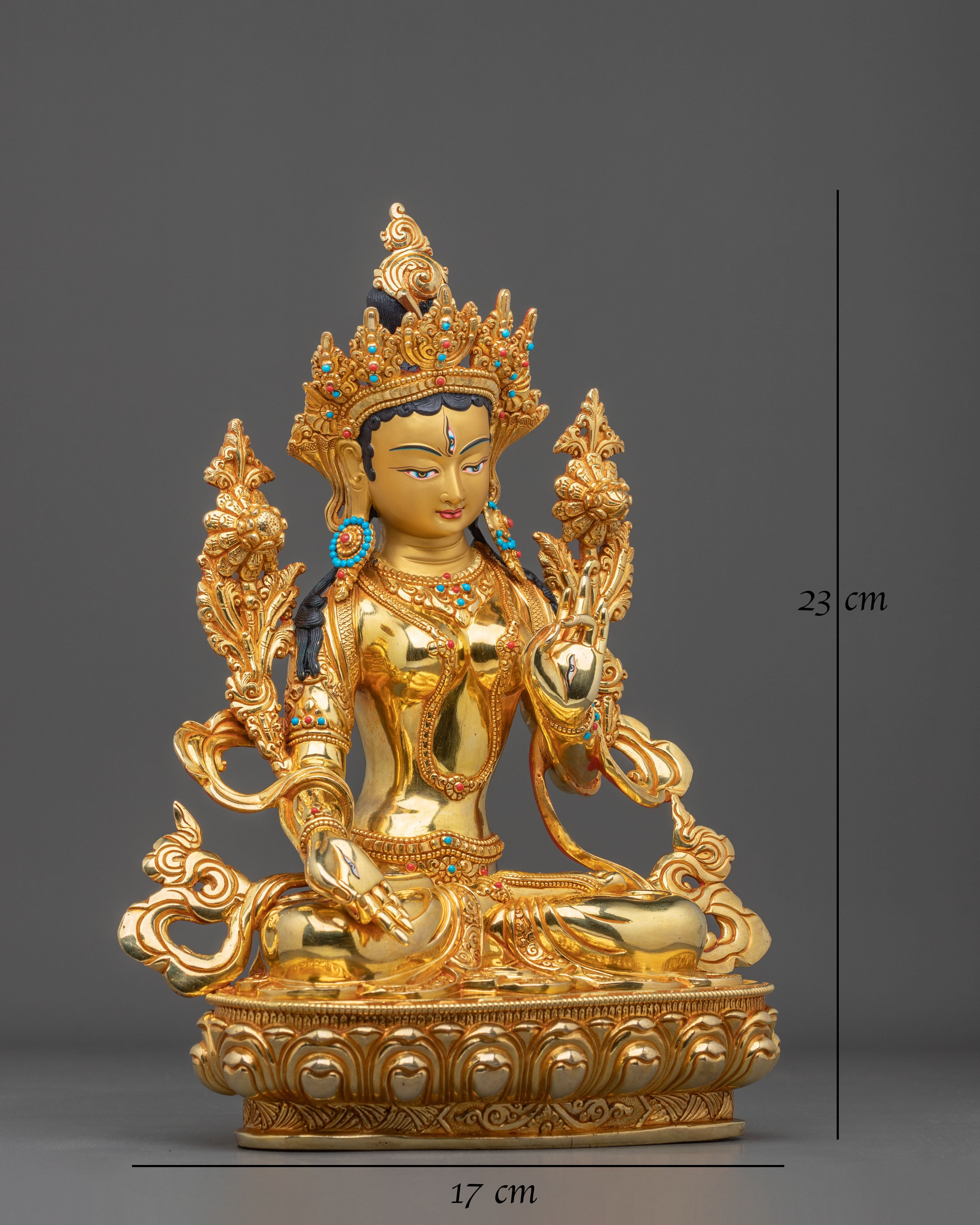 White Tara Statue of Divine Protection | Home Decor