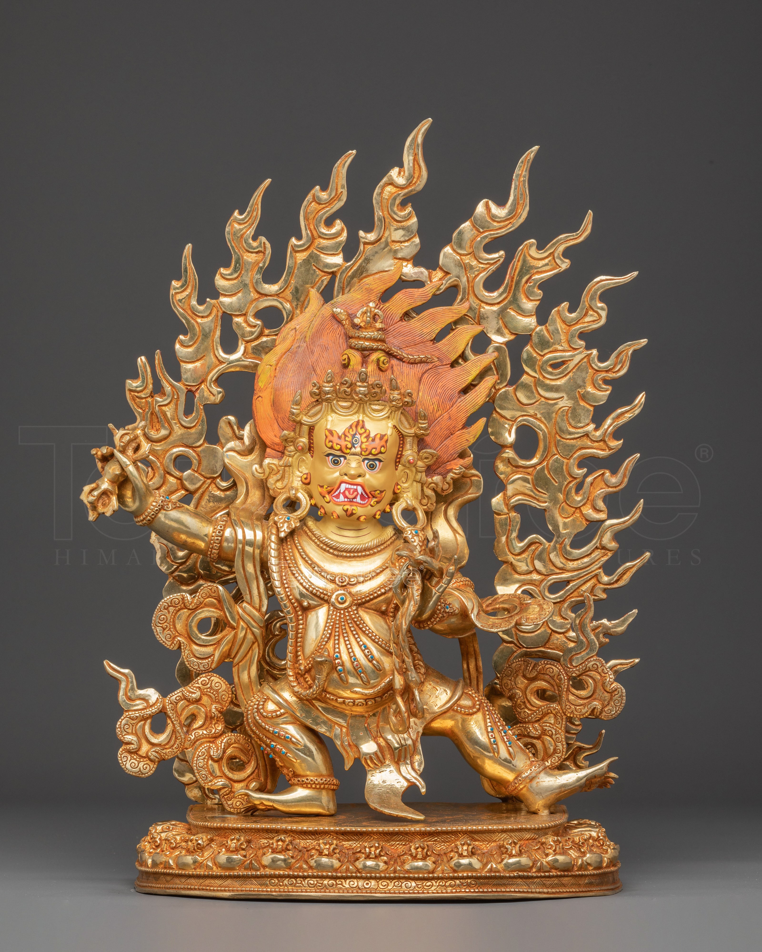 Golden Statue of Dharma Protection Vajrapani