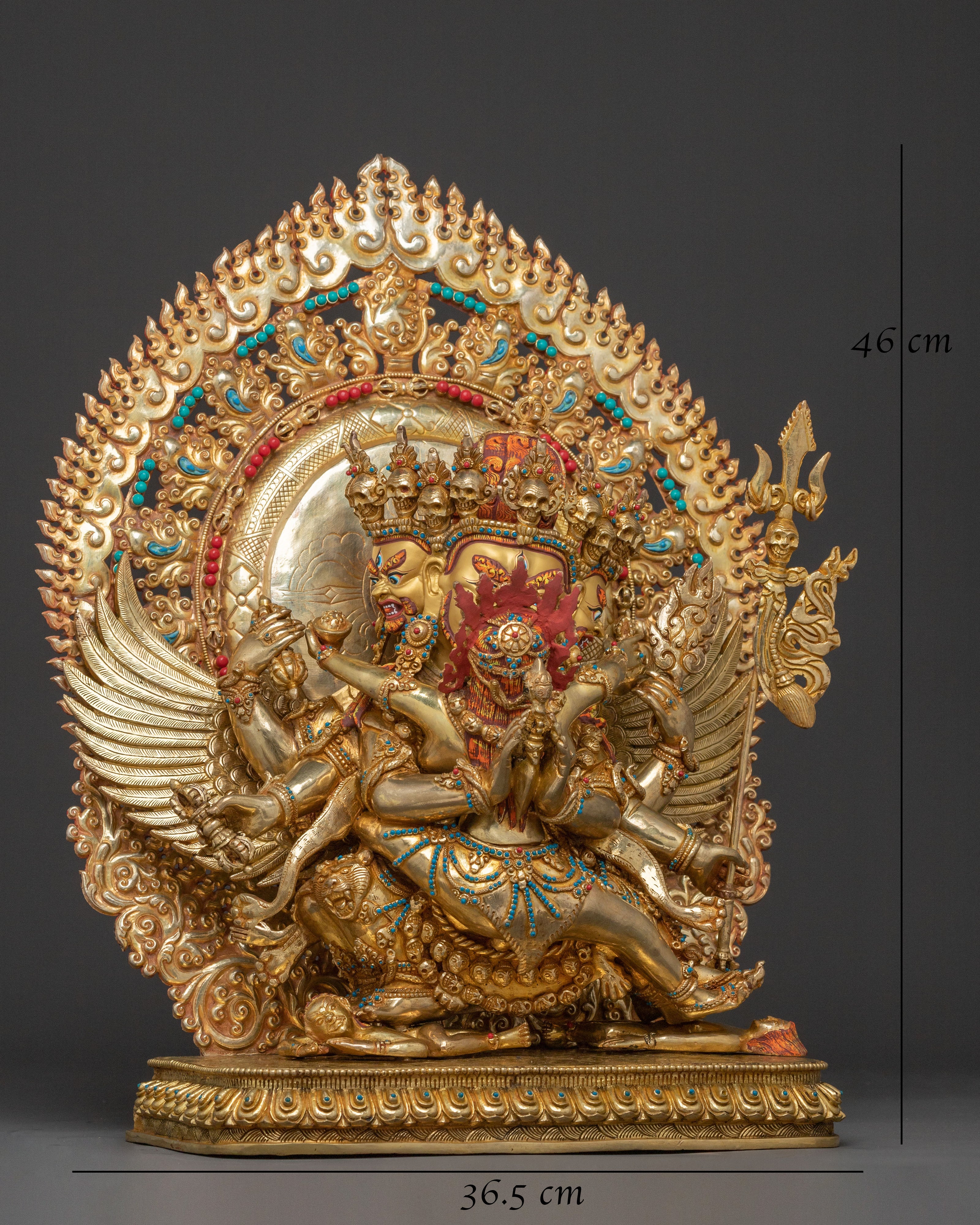 Vajrakilaya Sacred Statue | Wrathful Deity of Purification and Power