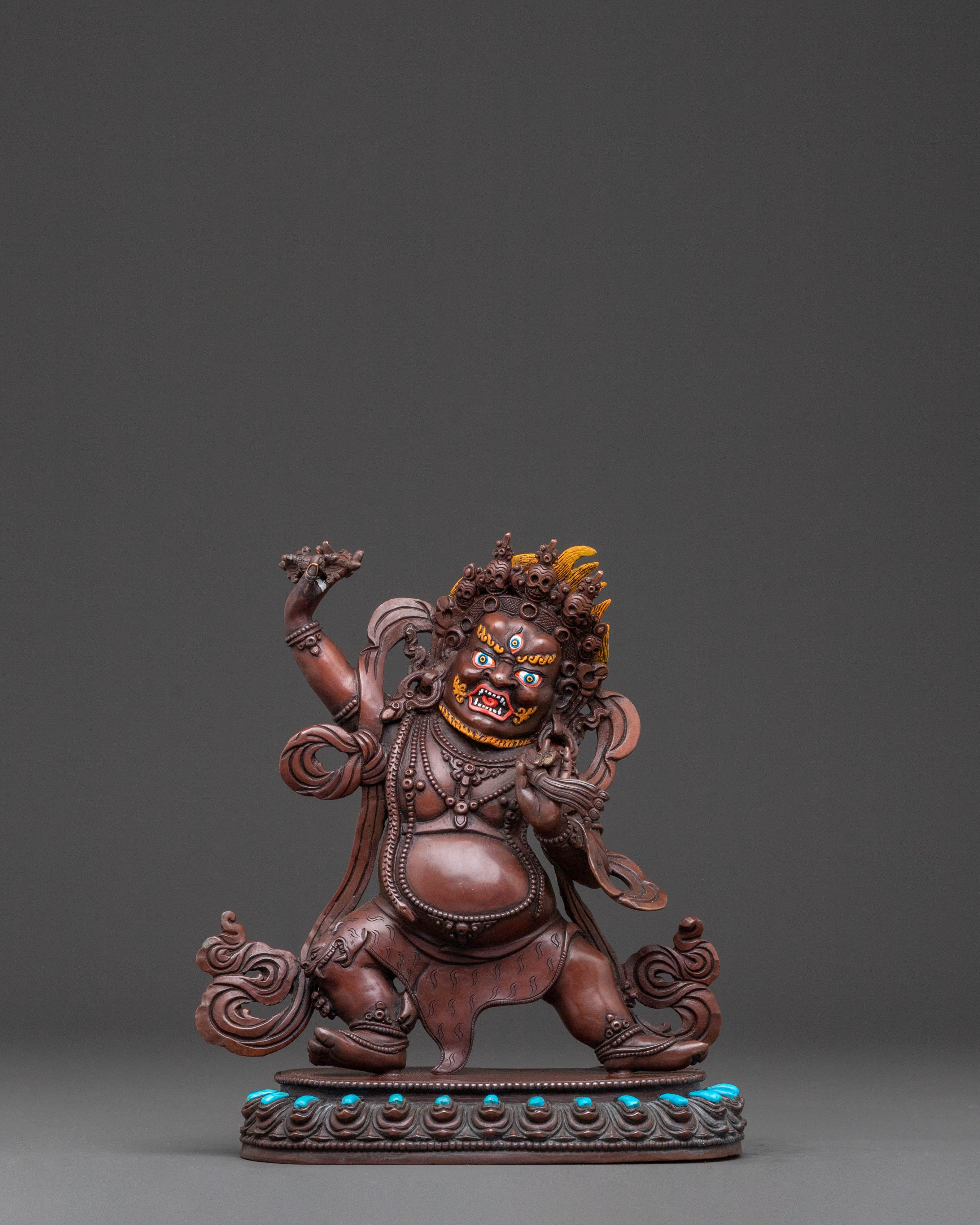 Vajrapani Sacred Statue – Oxidized Copper Artwork