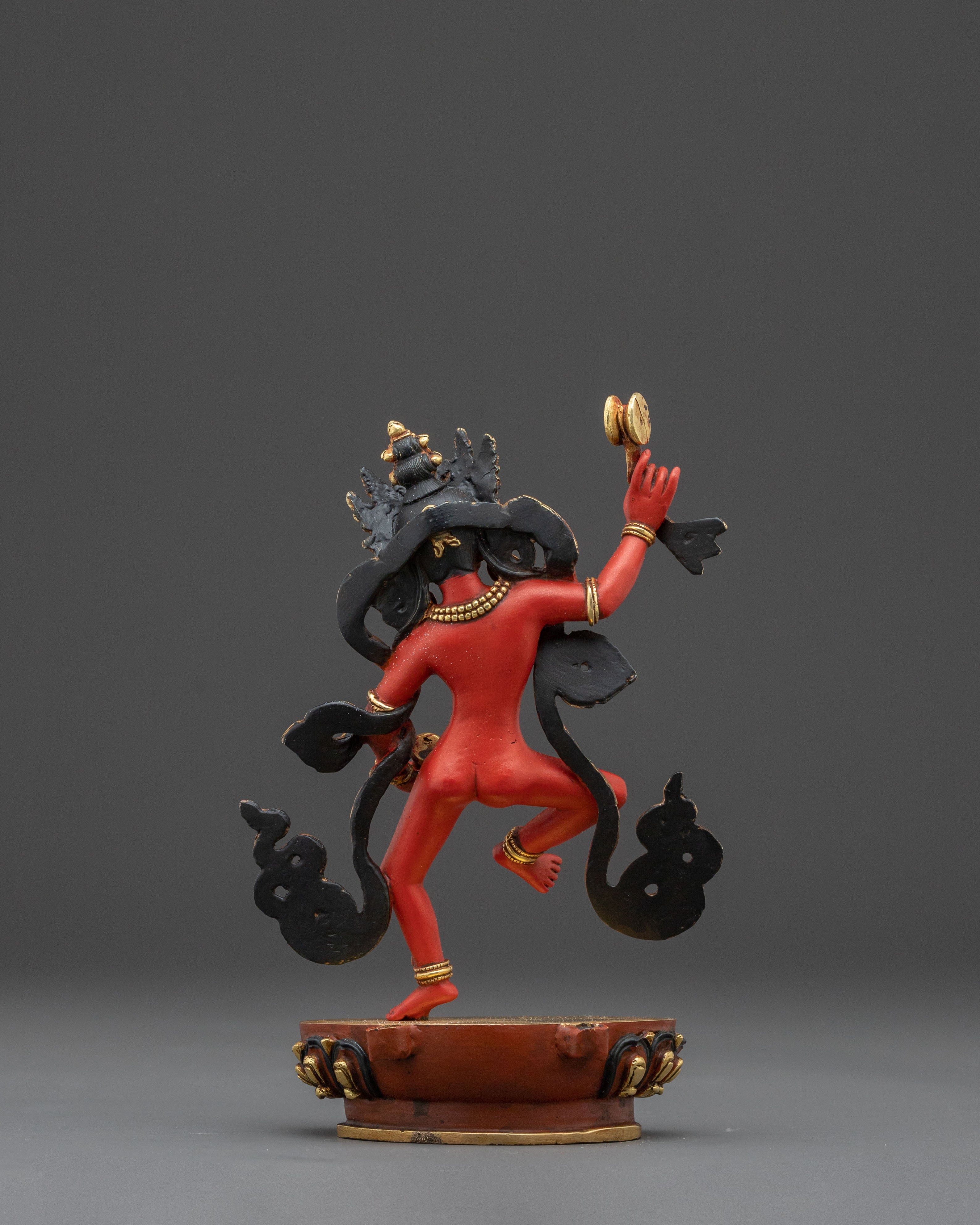 Spiritual Statue of Machig Labdron – Hand-Painted Silver Plating Statue