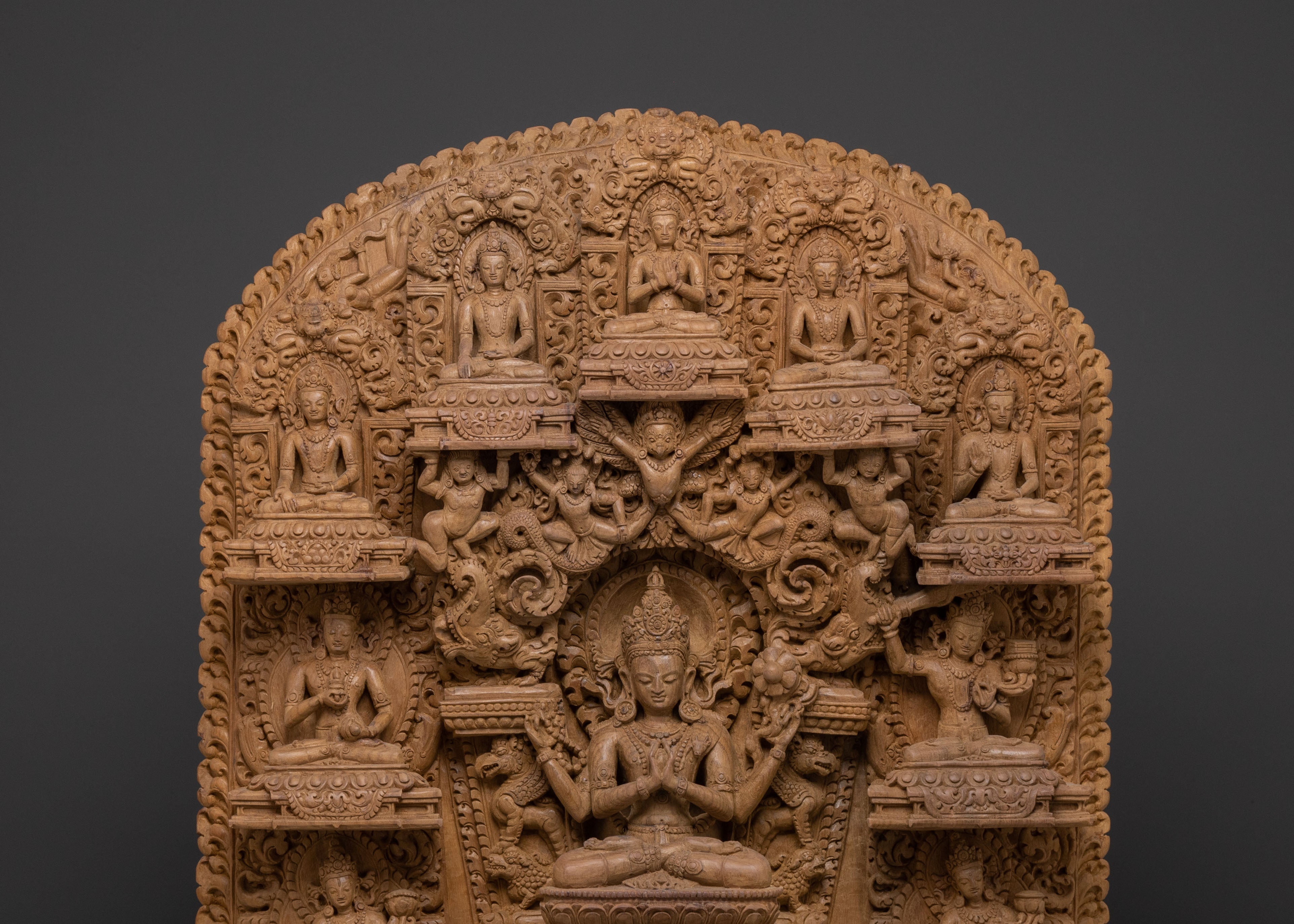 Lokeshvara Wooden Statue | Spiritual Decor