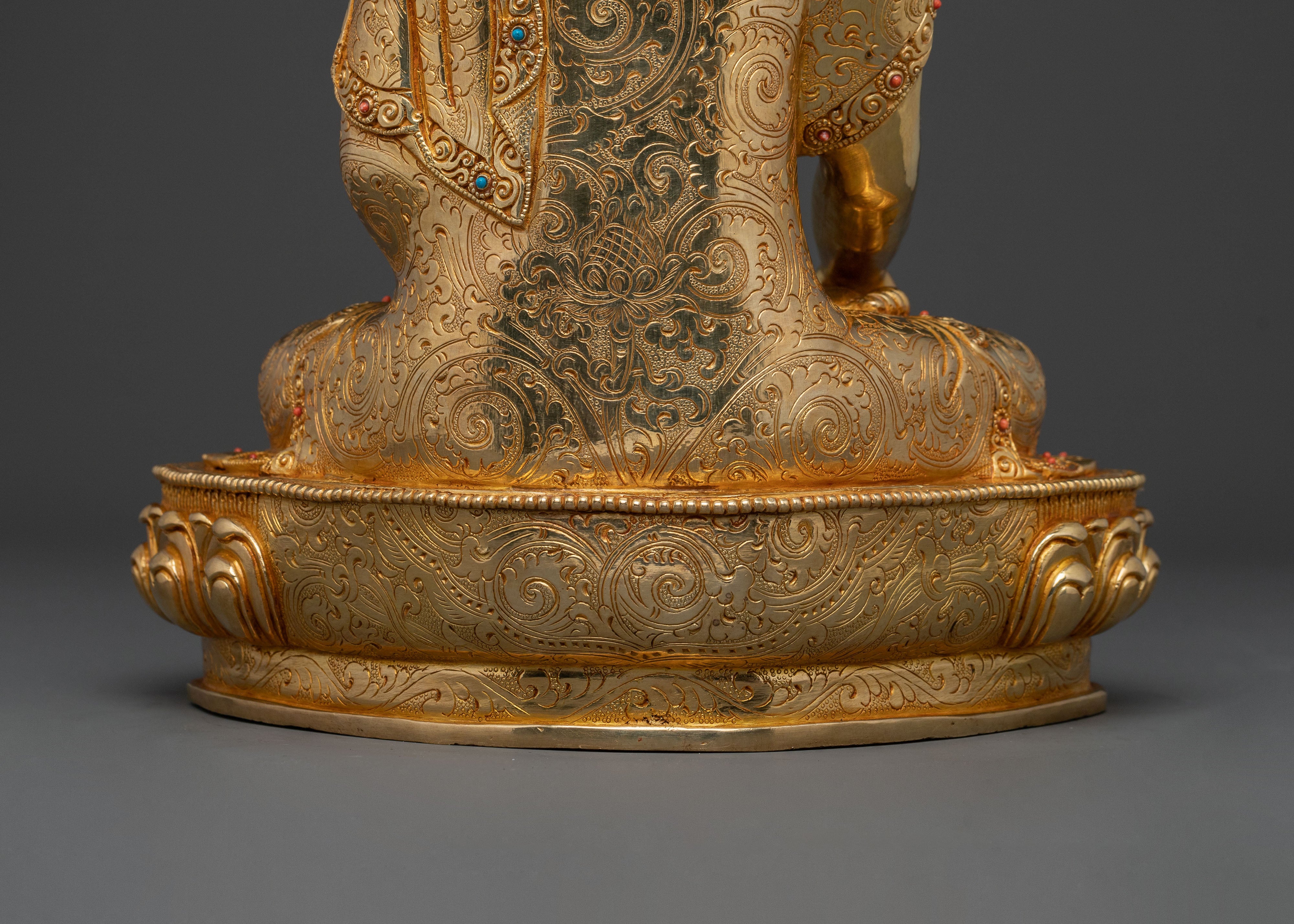 Golden Shakyamuni Buddha Meditation Statue | Home Decor