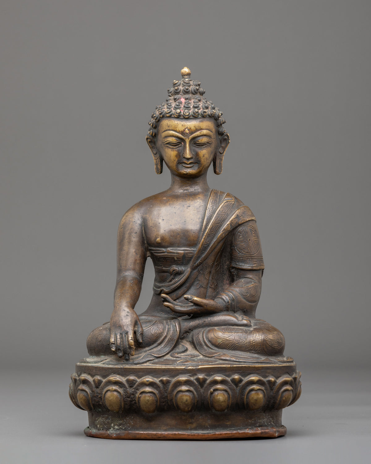 Handmade Shakyamuni Buddha Oxidized Statue
