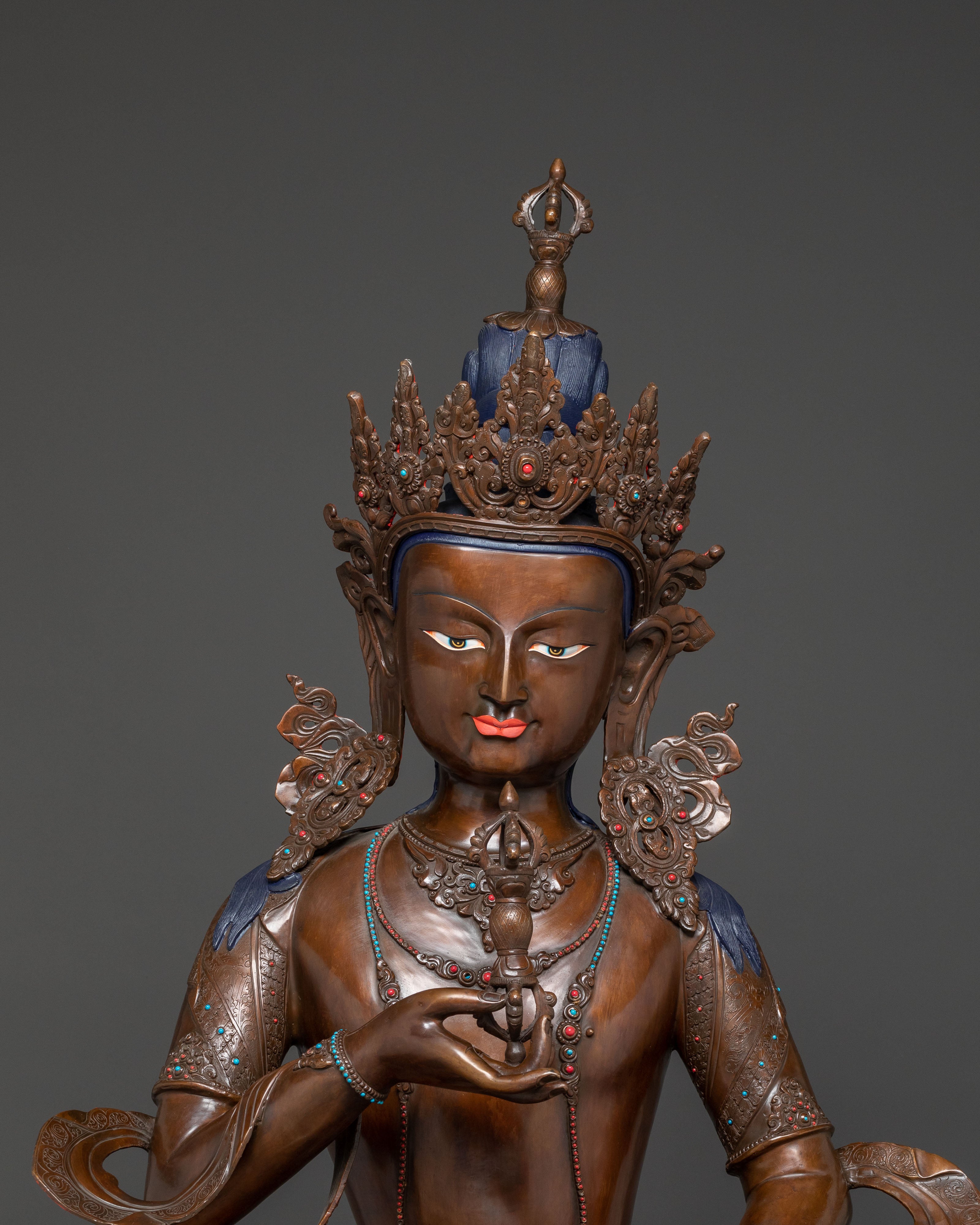 Vajrasattva Statue for Altar Decor | Nepali Handcrafted Statue